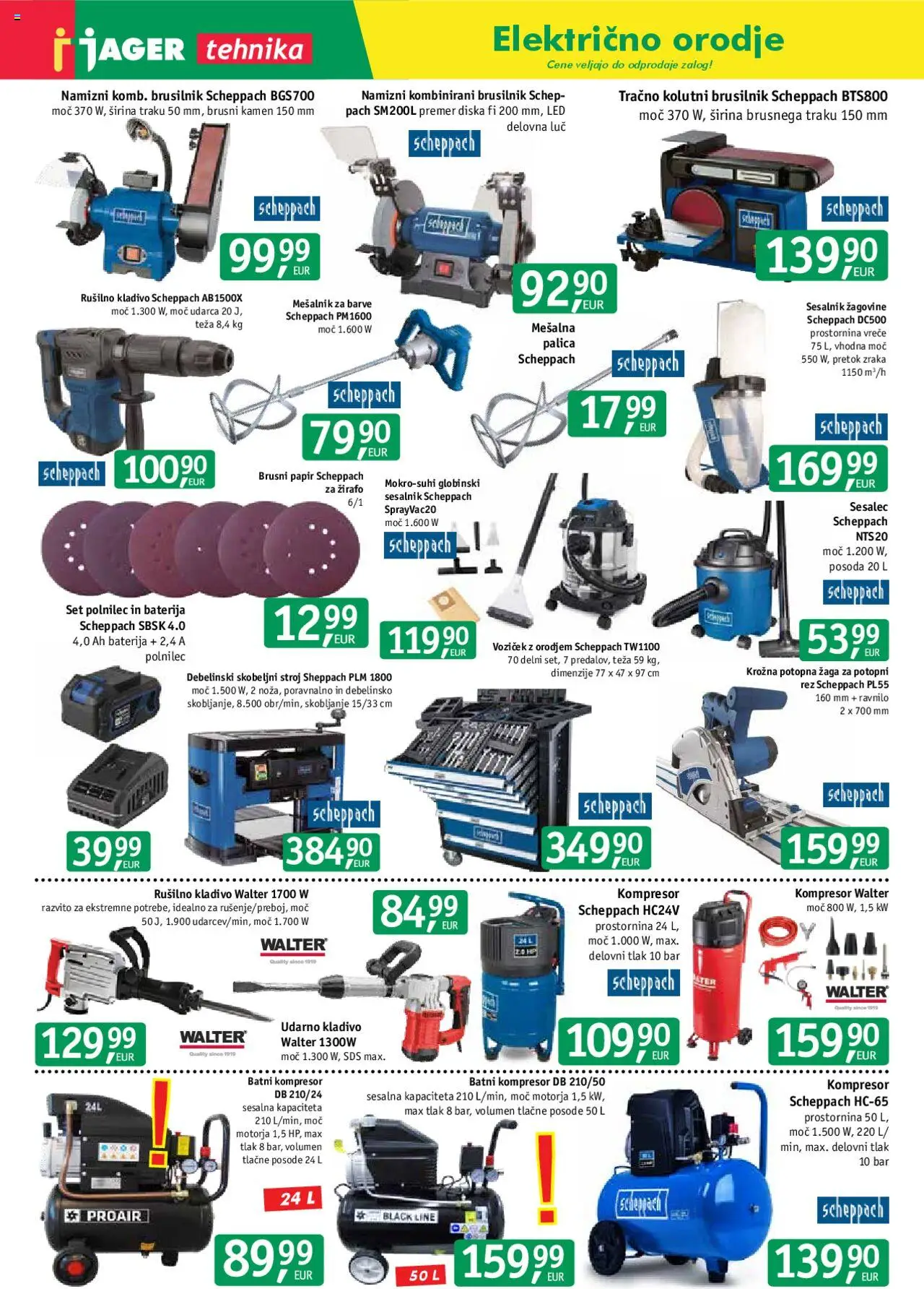 Jager katalog tehnika │ velja od 06.08.2025 | Stran: 4 | Izdelki: Baterija, Sesalec, Sesalnik, Brusilnik