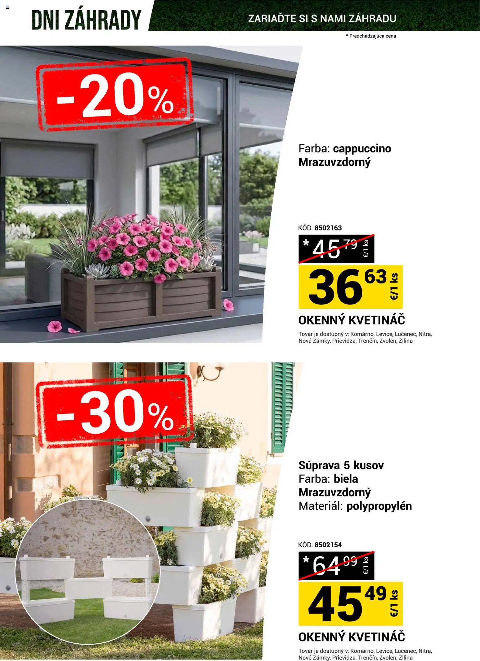 Nové Merkury Market akcie – leták je platný od 18.04.2026 | Strana: 7 | Produkty: Kvetináč