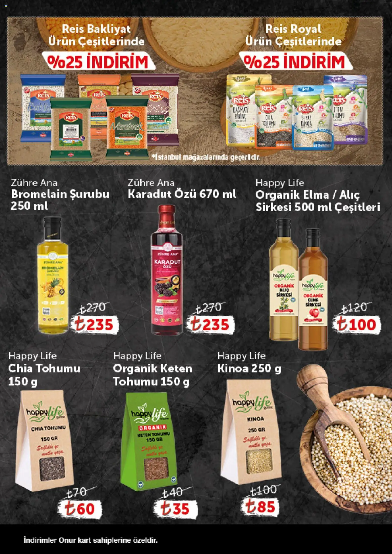 Onur Market - Katalog Gurme - 24.03.2026 tarihinden itibaren geçerlidir | Sayfa: 7 | Ürünler: Alıç, Elma