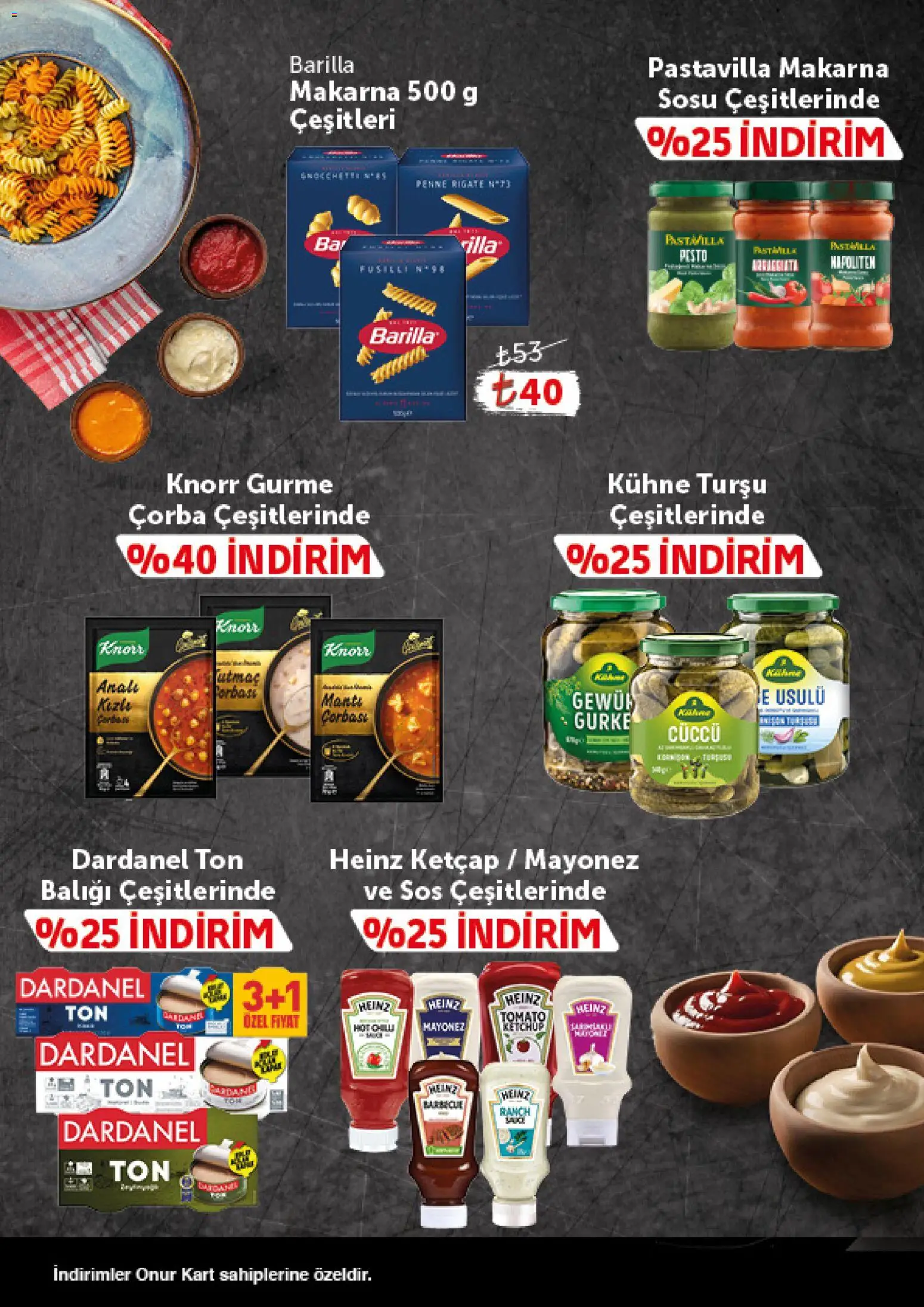 Onur Market Katalog - Gurme - 10.02.2026 tarihinden itibaren geçerlidir | Sayfa: 8 | Ürünler: Makarna, Ketçap, Mayonez, Sos