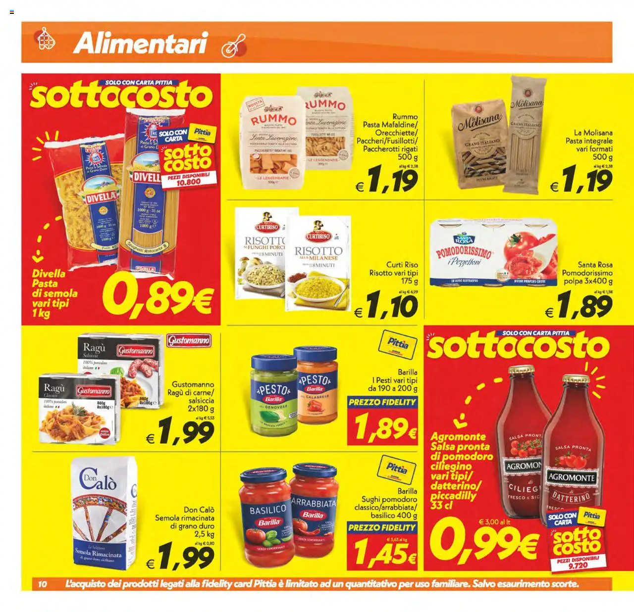 Volantino SuperConveniente del 24.07.2025 | Pagina: 10 | Prodotti: Salsa, Salsiccia, Basilico, Penne