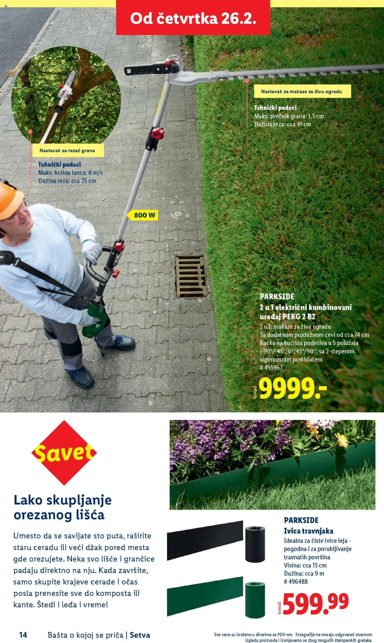 Lidl katalog - važi od 26.02.2026 | Strana: 14 | Proizvode: Parkside, Sto, Makaze, Rezač
