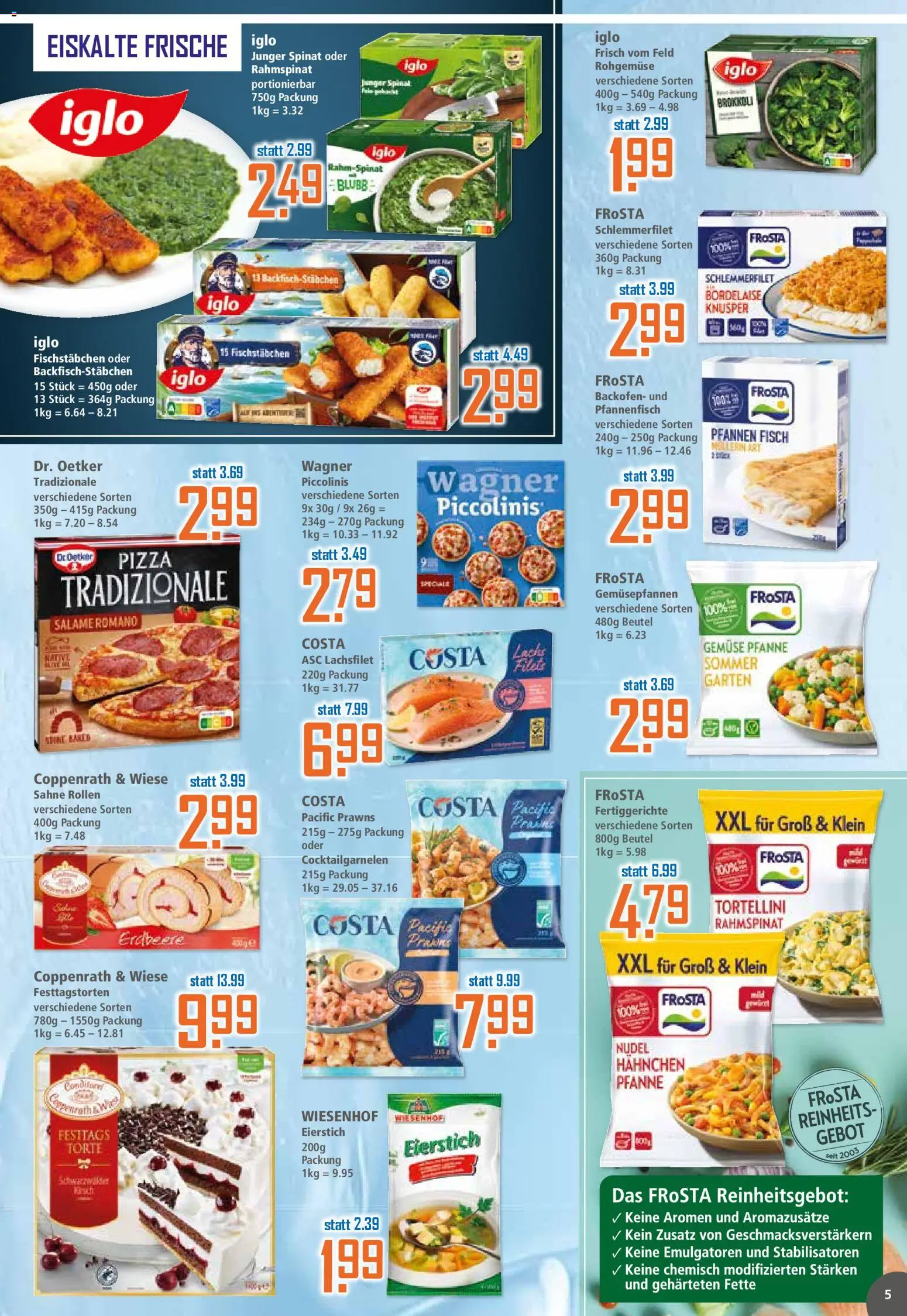 Klaas & Kock Prospekt 	 – gültig ab 23.03.2026 | Seite: 5 | Produkte: Fertiggerichte, Backofen, Pizza, Sahne