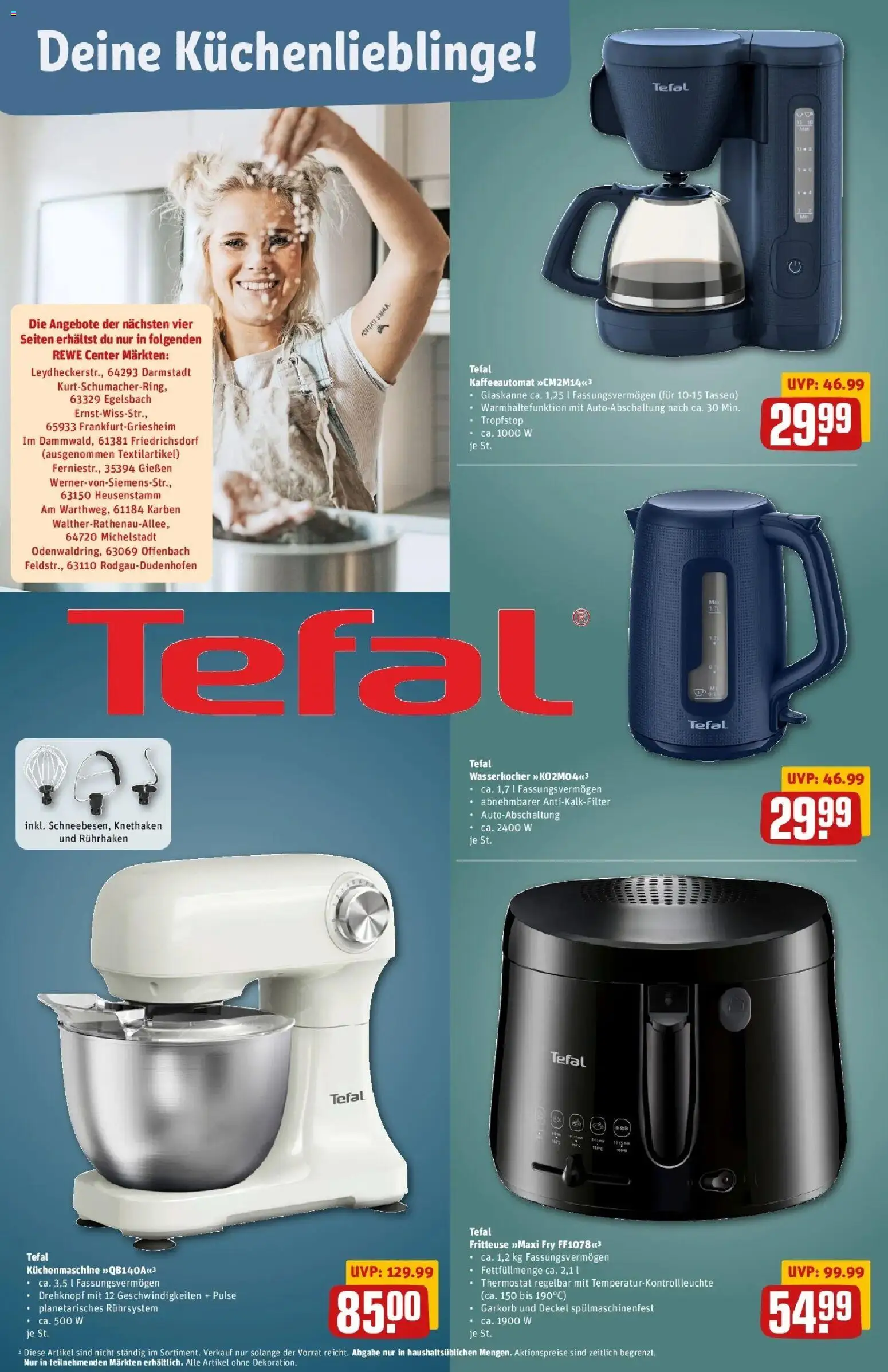 Rewe Prospekt Rodgau/Dudenhofen	 – gültig ab 15.03.2026 | Seite: 34 | Produkte: Wasserkocher, Fritteuse