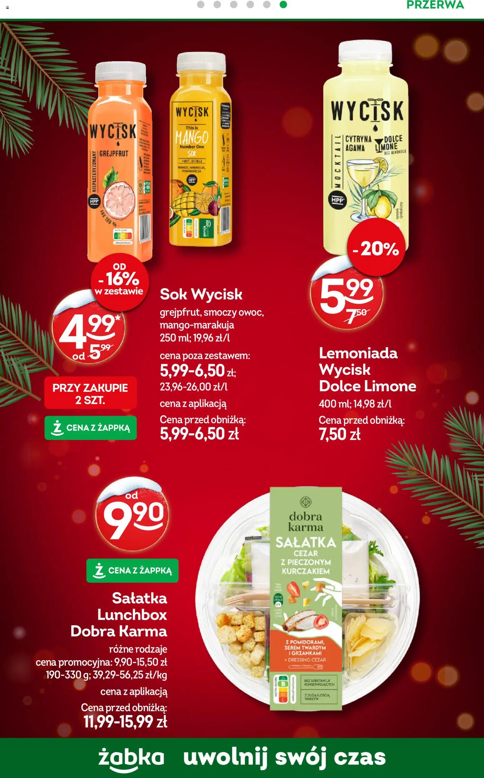 Żabka Gazetka od 17.12.2025 | Strona: 53 | Produkty: Cytryna, Sałatka cezar, Sałatka, Grejpfrut