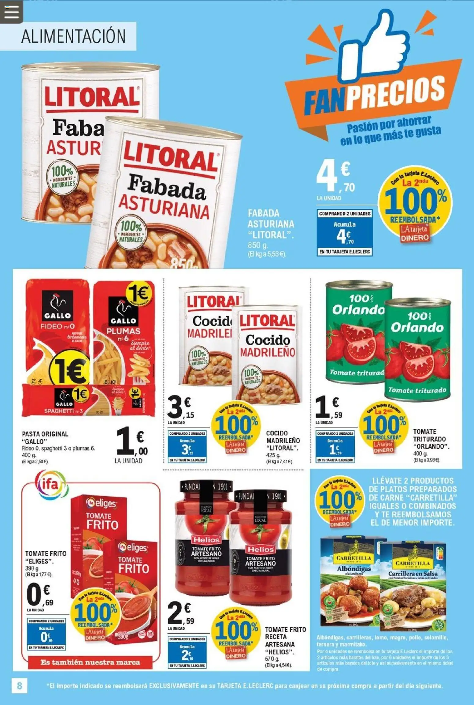 E.Leclerc - Fan precios │ válido desde el 11.02.2026 | Página: 8