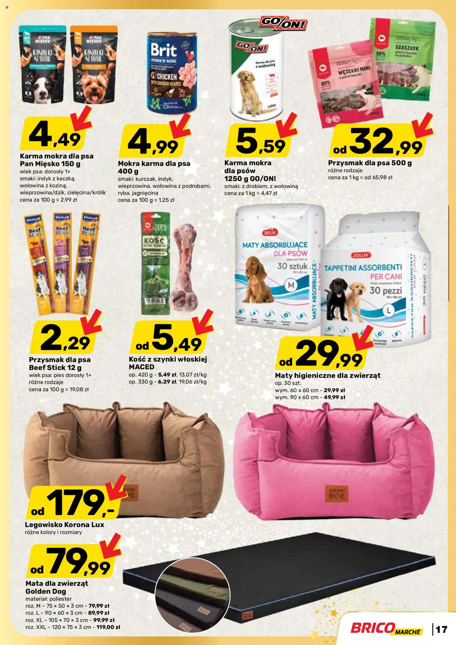 Brico Marché Gazetka od 19.11.2025 | Strona: 17 | Produkty: Jagnięcina, Karma dla psa, Wołowina