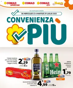 Anteprima del volantino Conad Convenienza Più Sicilia catalogo valido a partire dal 23.07.2025