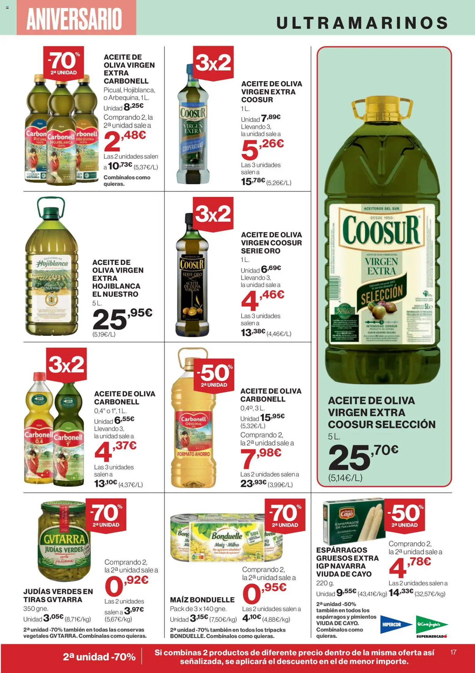 Supercor Canarias │ válido desde el 23.10.2025 | Página: 17 | Productos: Aceite, Νερό καρύδας, Aceite de oliva