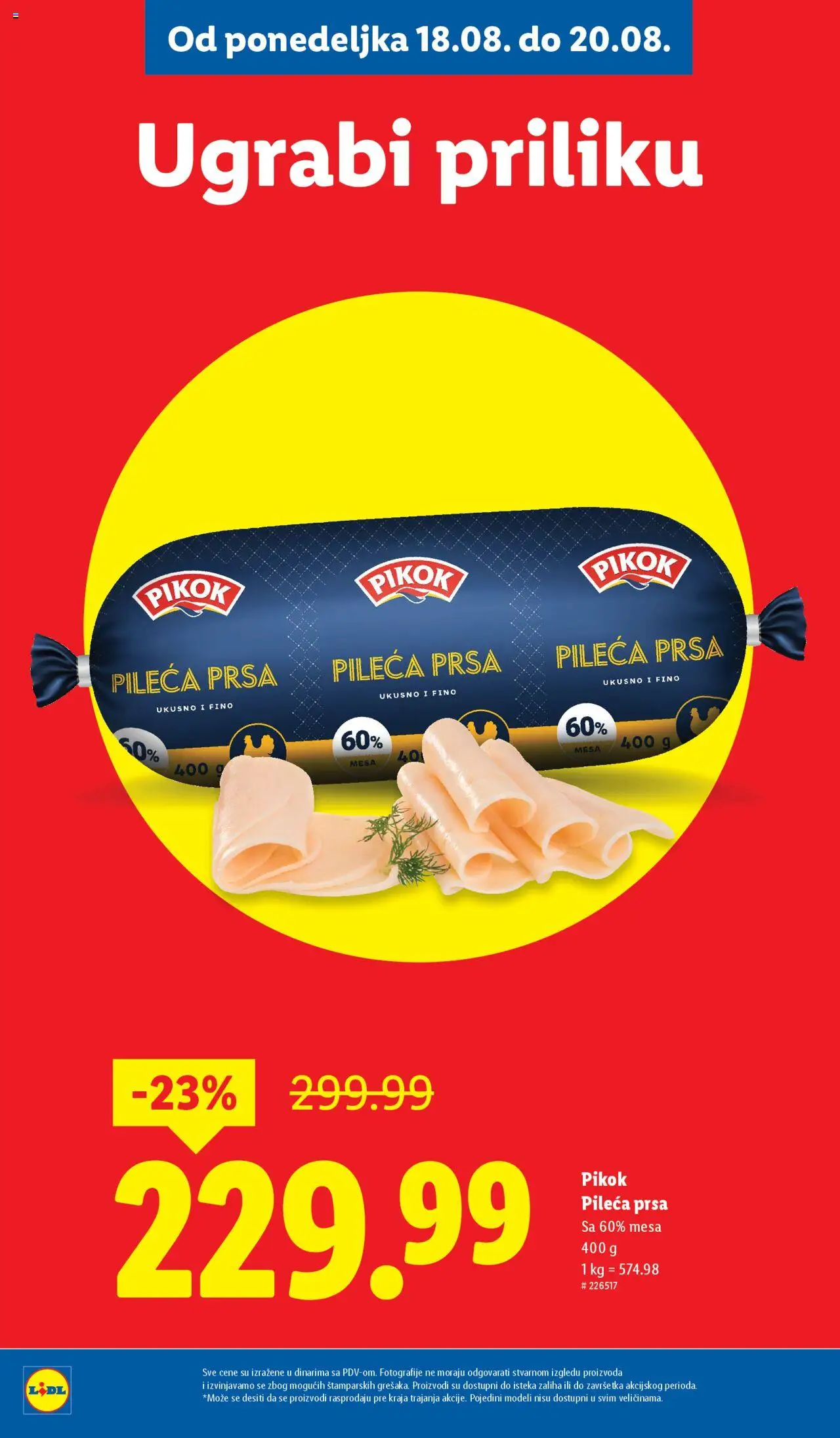 Lidl katalog - važi od 14.08.2025 | Strana: 50 | Proizvode: Pileća prsa
