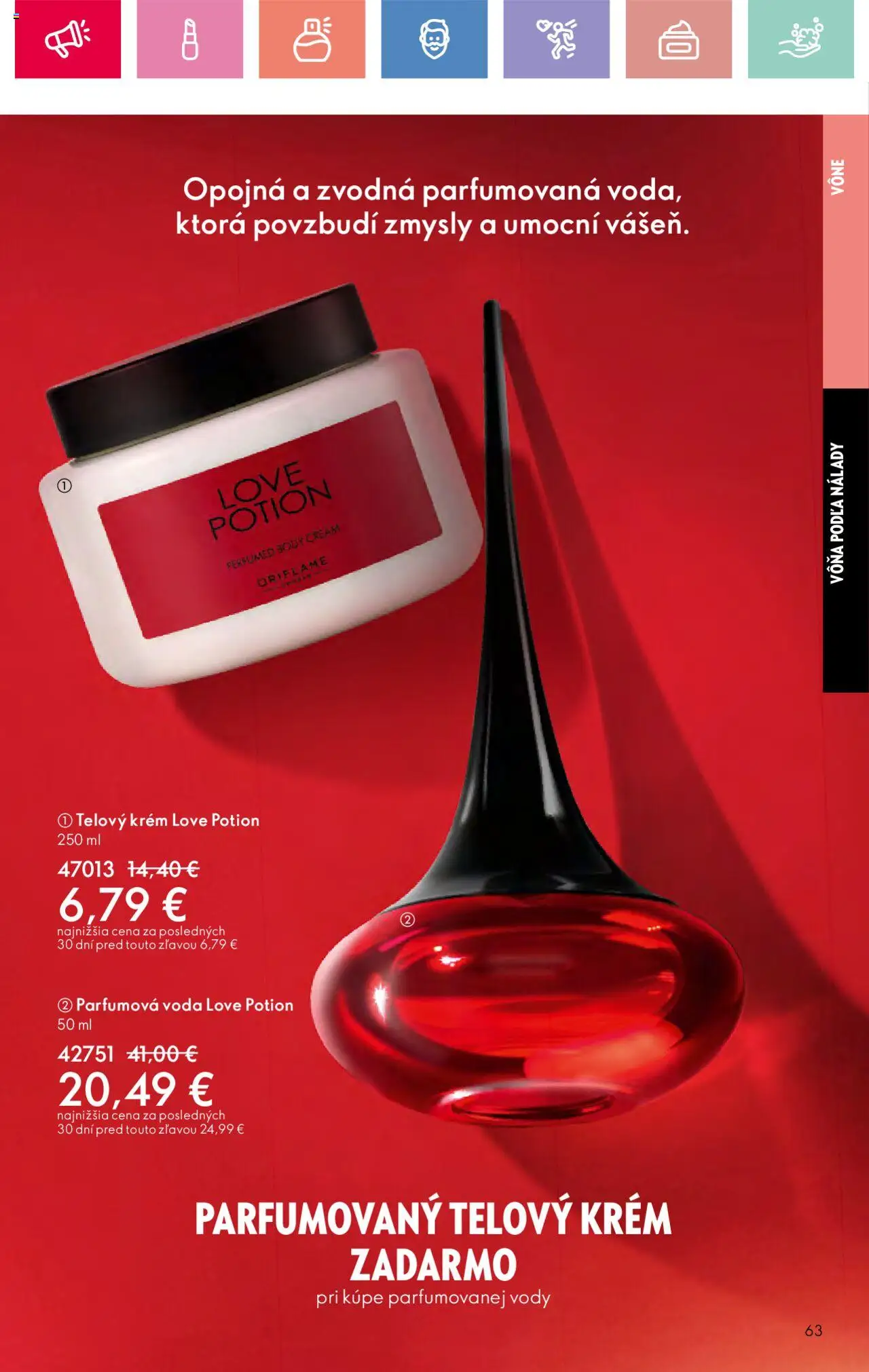 Katalóg Oriflame 10 2025 │ platný od 06.07.2025 | Strana: 63 | Produkty: Telový krém, Krém, Voda