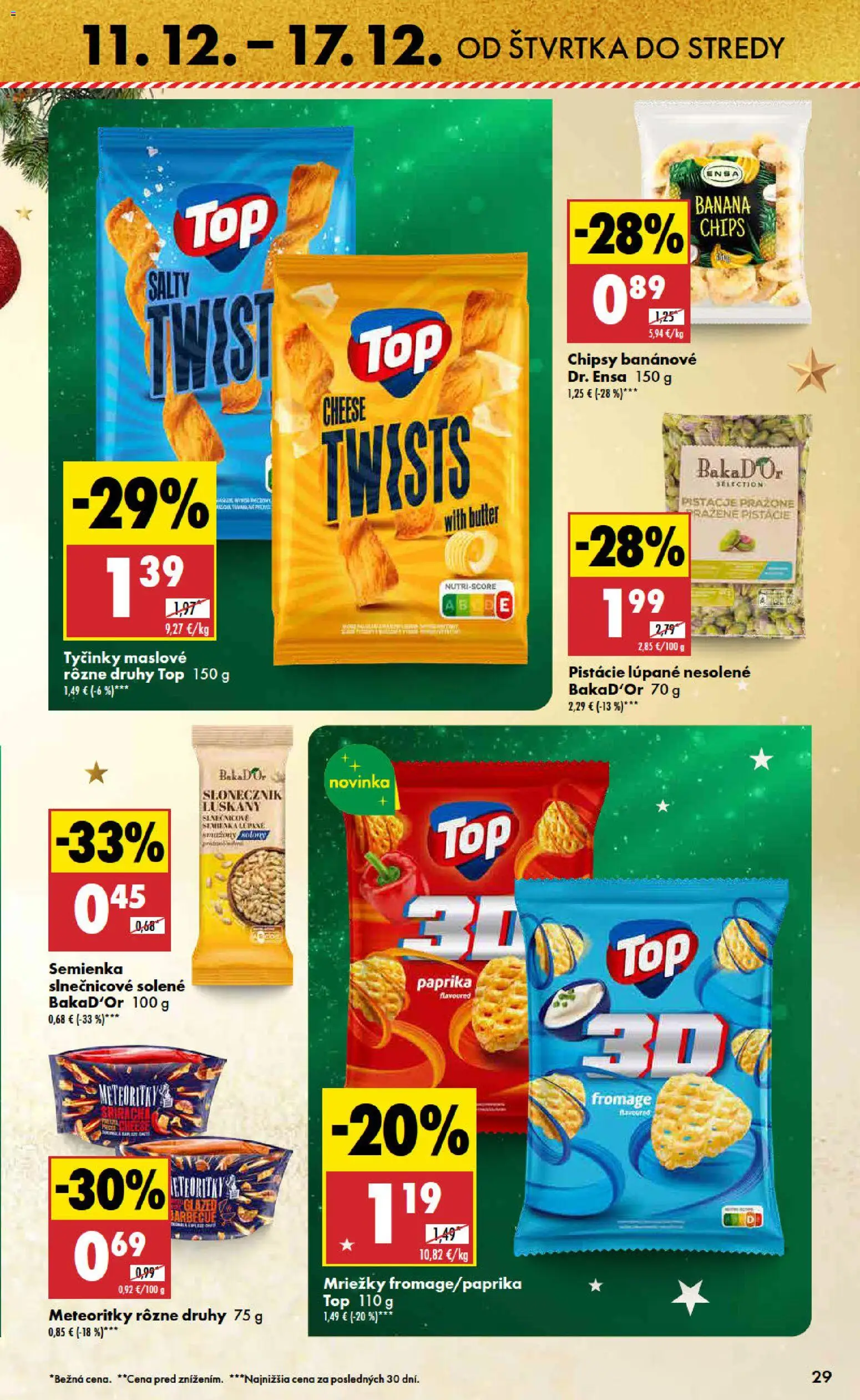 Nové Biedronka akcie – leták je platný od 11.12.2025 | Strana: 29 | Produkty: Paprika, Chipsy, Pistácie