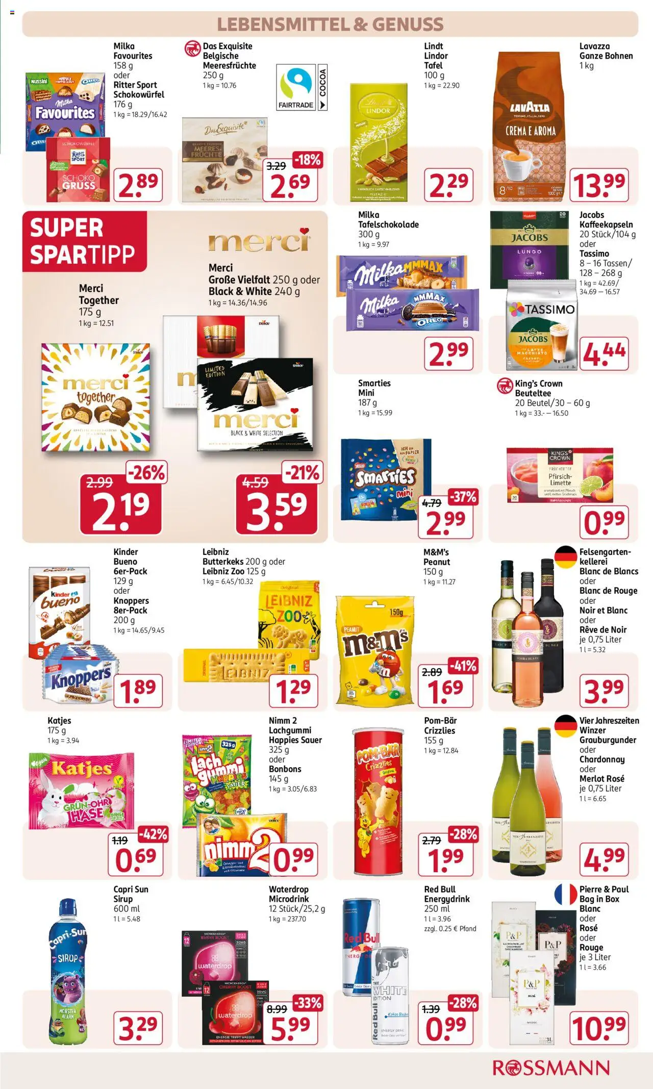 Rossmann Prospekt 	 – gültig ab 15.09.2025 | Seite: 9 | Produkte: M&M's, Sirup, Milka, Lindt