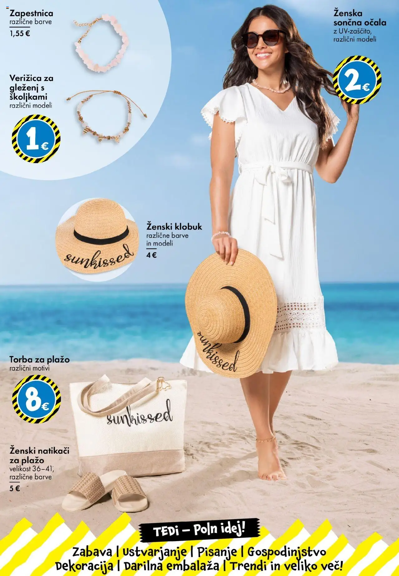 TEDi katalog │ velja od 13.06.2025 | Stran: 4 | Izdelki: Torba, Zapestnica, Natikaci, Klobuk