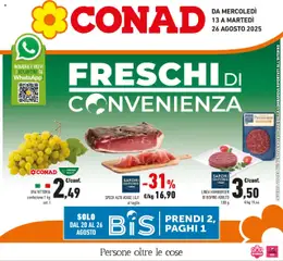Anteprima del volantino Conad Lombardia catalogo valido a partire dal 13.08.2025