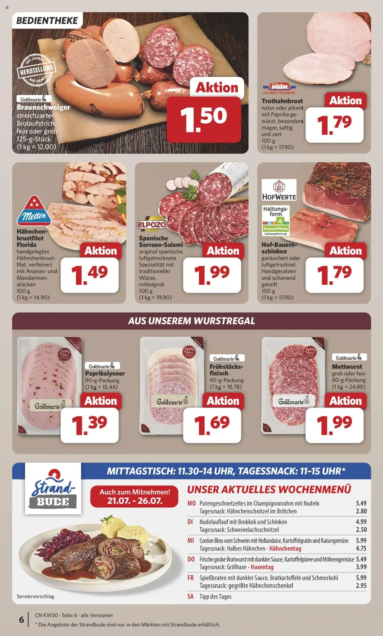 Combi Prospekt 	 - gültig ab dem 21.07.2025 | Seite: 7 | Produkte: Hahnchen, Hahnchenschenkel, Mandarinen, Schinken