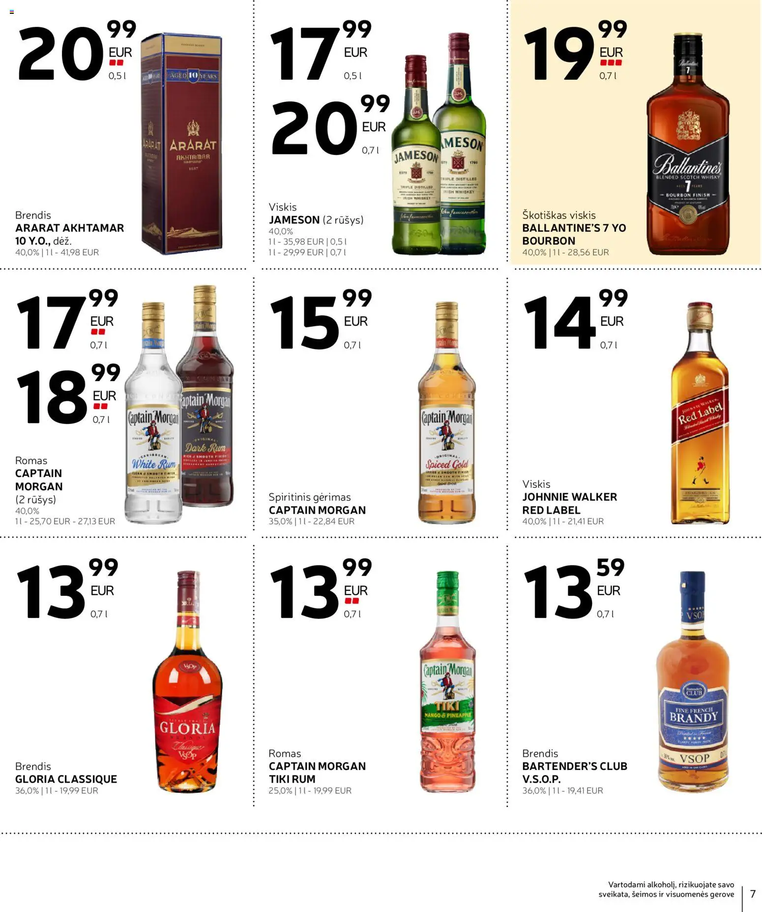 Rimi akcijos nuo 02.12.2025 | Puslapis: 7 | Prekių: Viskis