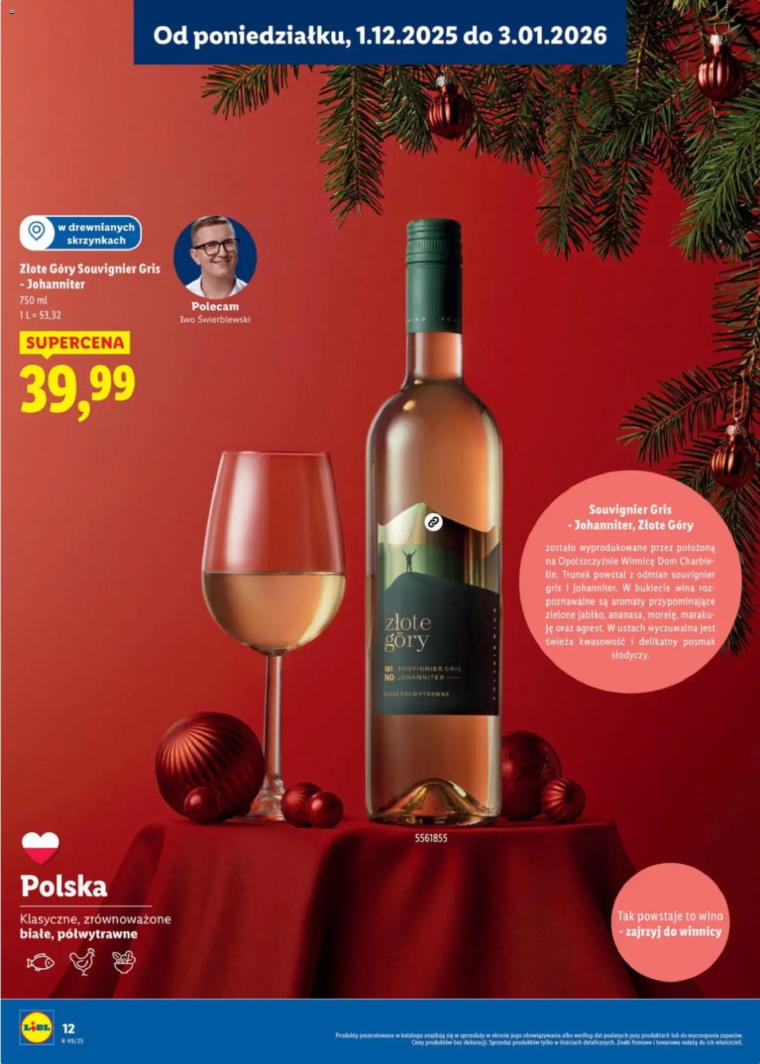 Lidl Katalog alkoholi mocnych i win od 01.12.2025 | Strona: 12