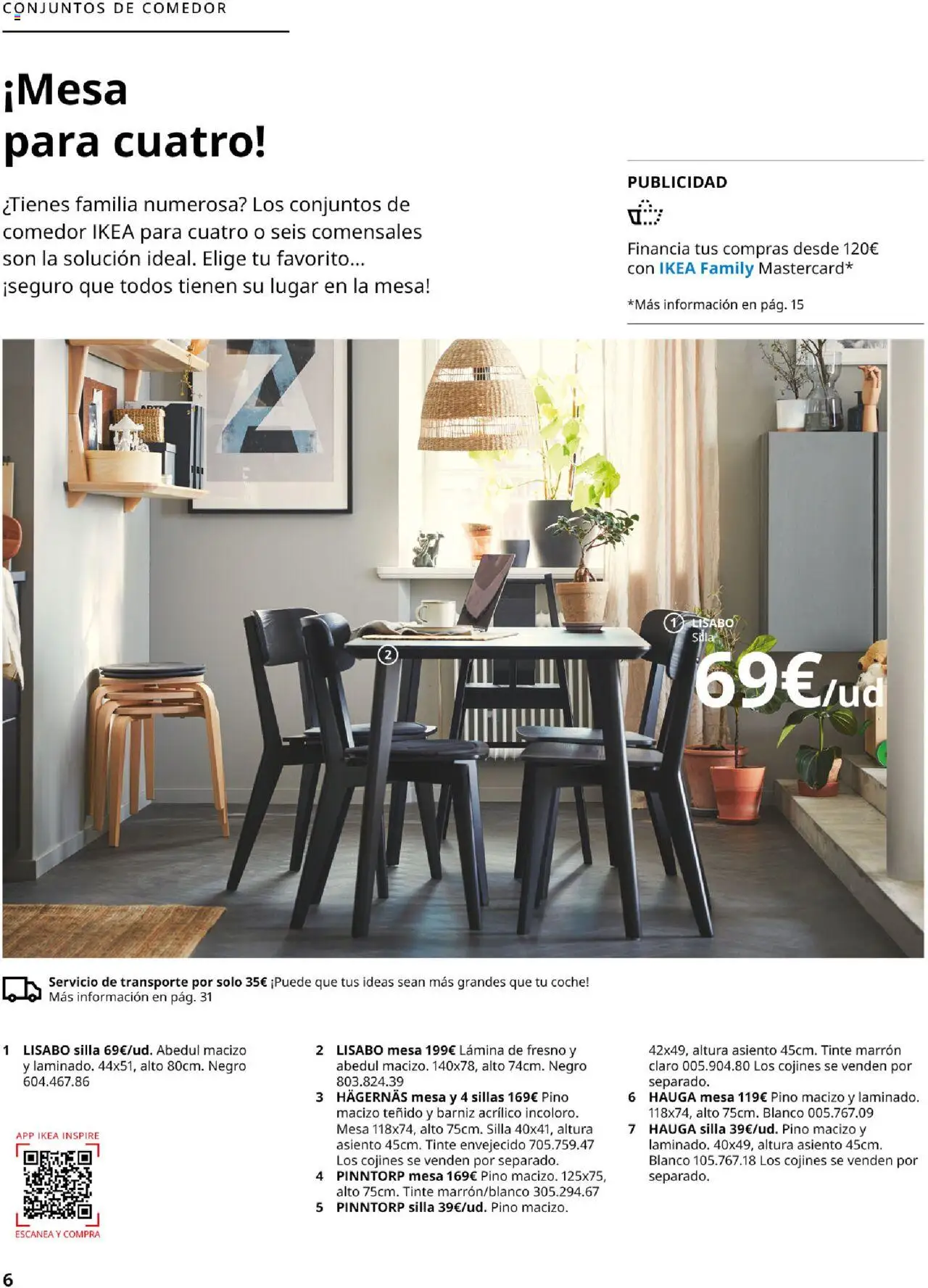 Catálogo IKEA Comedores │ válido desde el 04.02.2025 | Página: 6 | Productos: Tinte, Mesa, Silla