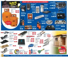 Cashbuild specials catalogue – valid from 24.11.2025 | Page: 8 | Products: Cooker, Generator, Remote, Gas stove