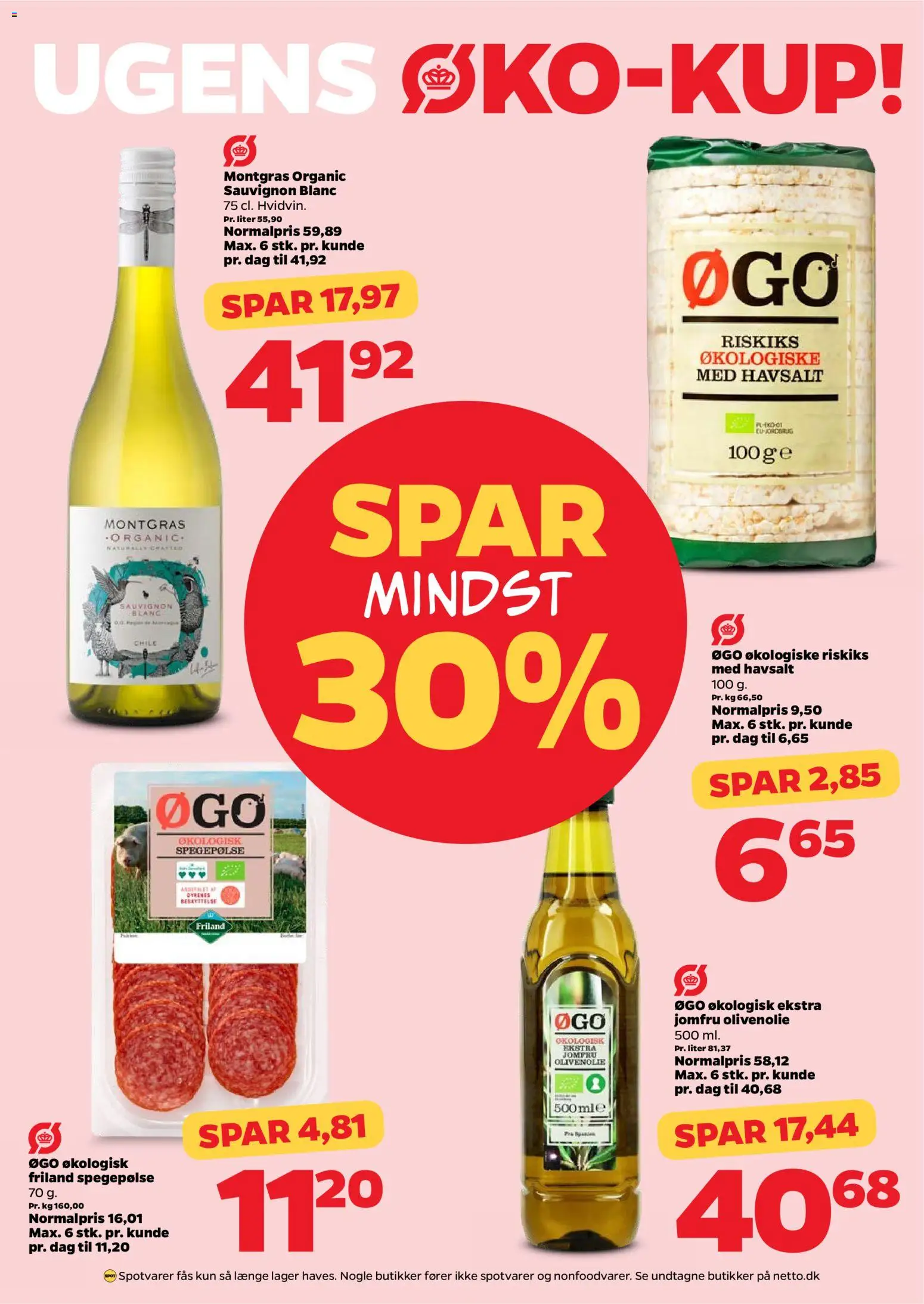 Netto tilbudsavis – gyldig fra 25.04.2026 | Side: 9 | Produkter: Salami, Spegepølse, Olivenolie