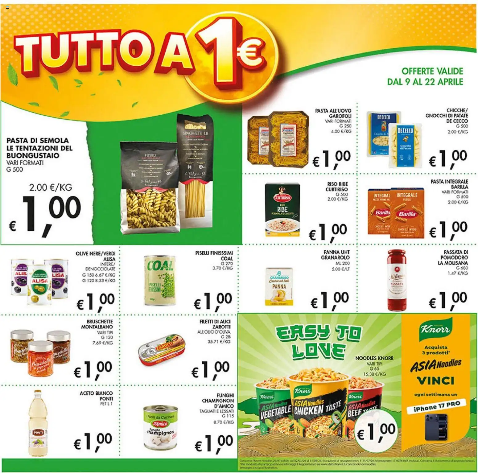 Volantino Coal del 09.04.2026 | Pagina: 4 | Prodotti: Olive, Funghi, Gnocchi, Alici