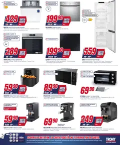 Anteprima del volantino Trony Roma catalogo valido a partire dal 17.10.2025 | Pagina: 10 | Prodotti: Compressore, Frigorifero, Forno, Friggitrice