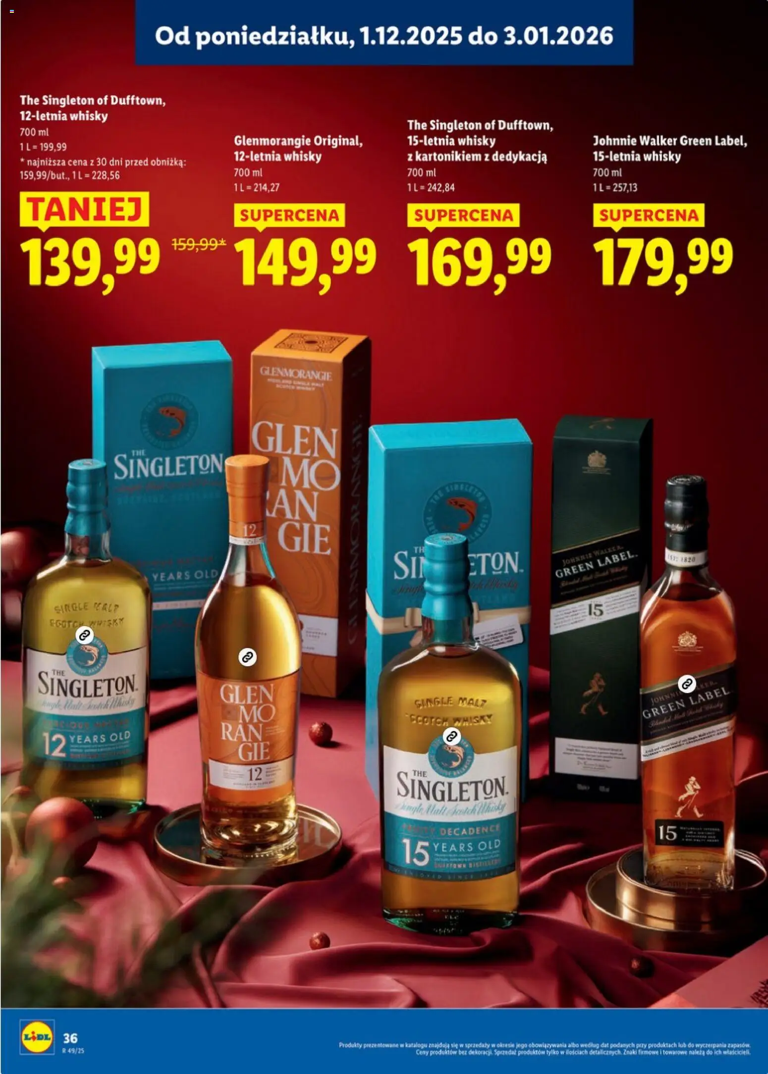 Lidl Katalog alkoholi mocnych i win od 01.12.2025 | Strona: 37 | Produkty: Metaxa, Captain Morgan, Rum, Finish