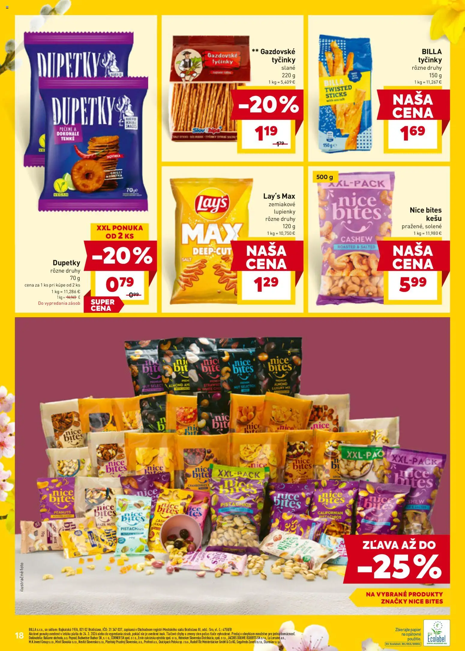 Nové Billa akcie – leták je platný od 18.03.2026 | Strana: 18 | Produkty: Budvar