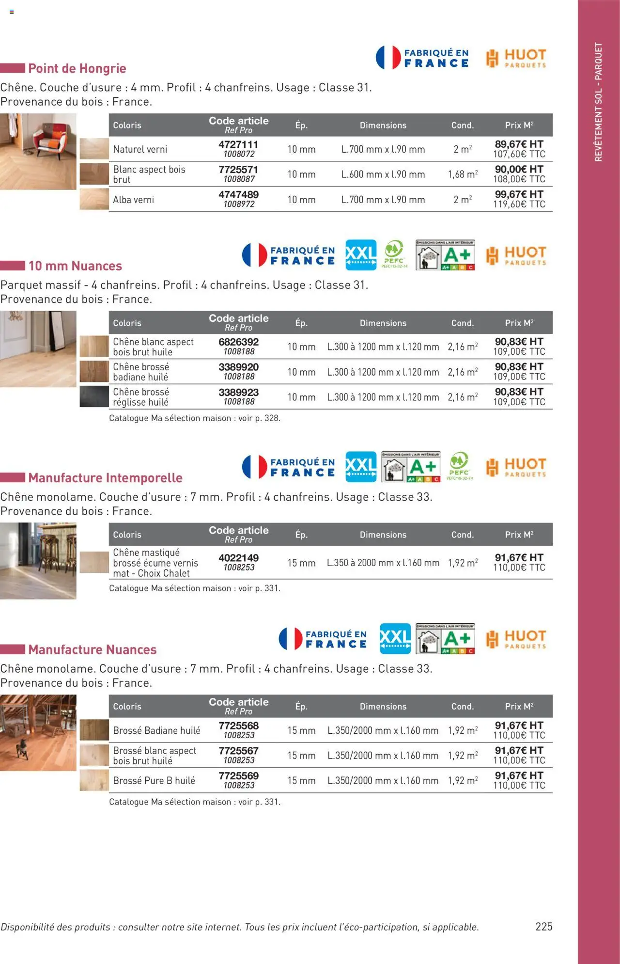  | Page: 225 | Produits: Brosse, Parquet, Huile