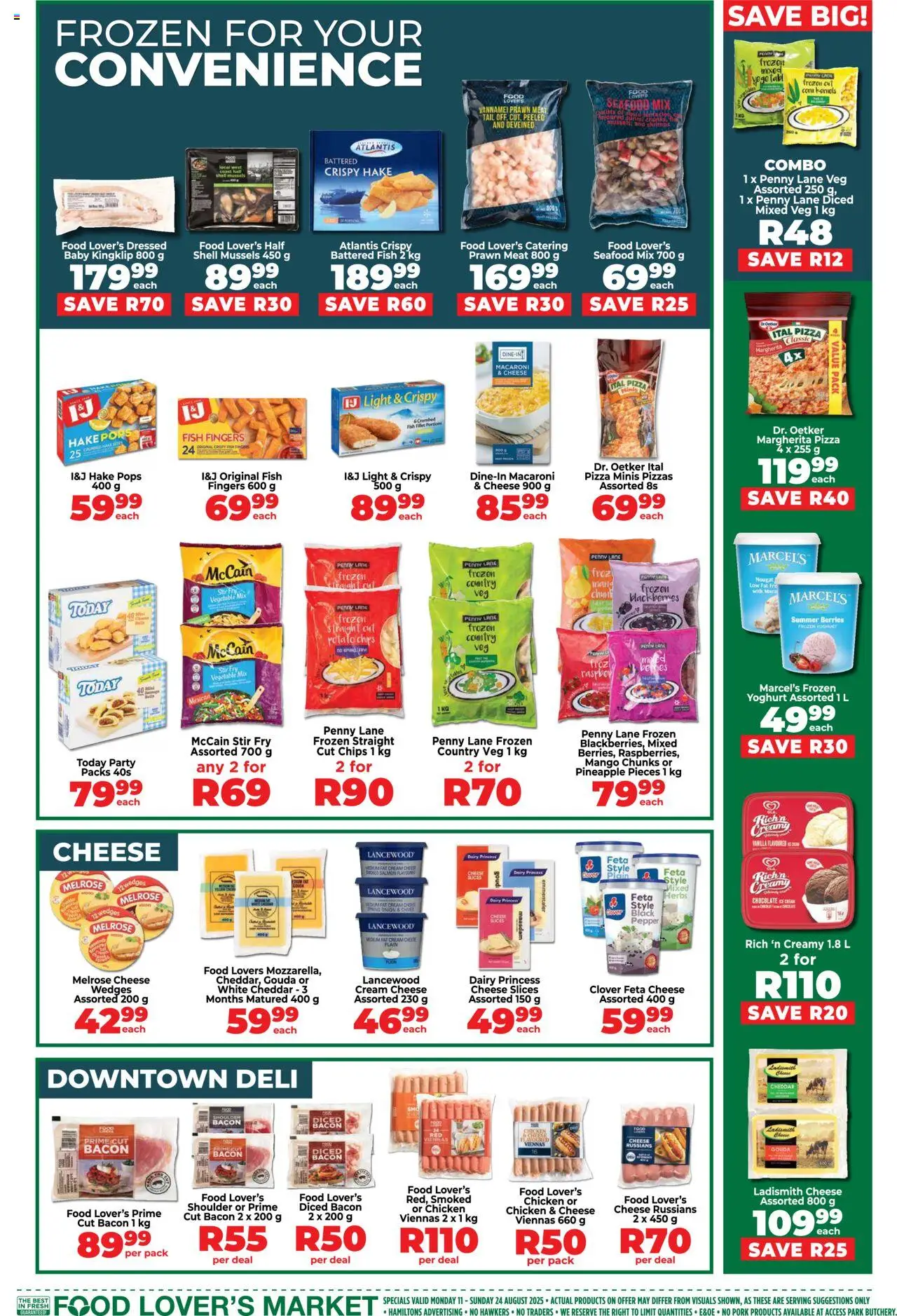 Food Lover's Market Western Cape - Specials │ valid from 11.08.2025 | Page: 5 | Products: Pizza, Pork, Herbs, Bacon