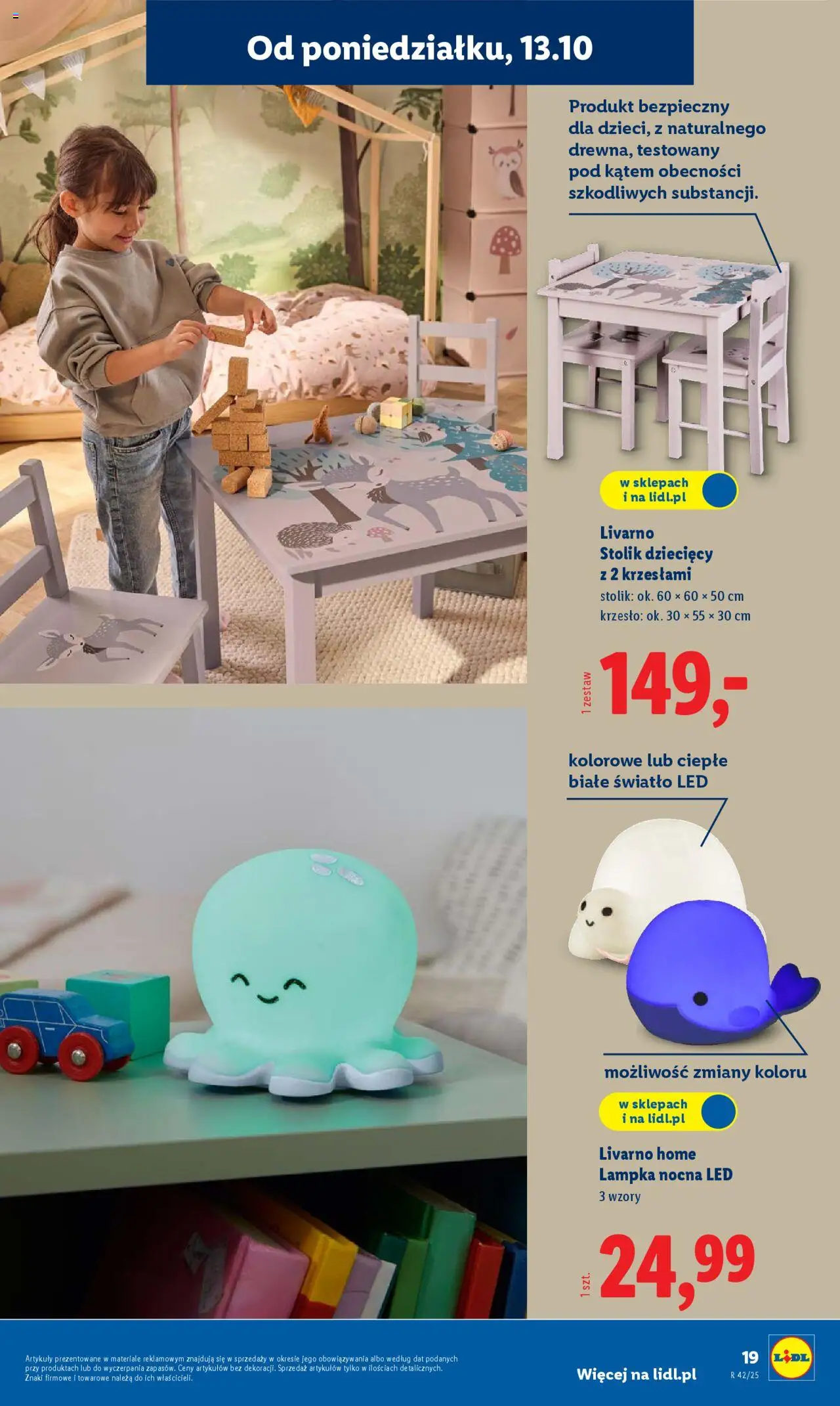 Lidl Katalog od 13.10.2025 | Strona: 19 | Produkty: Krzesło