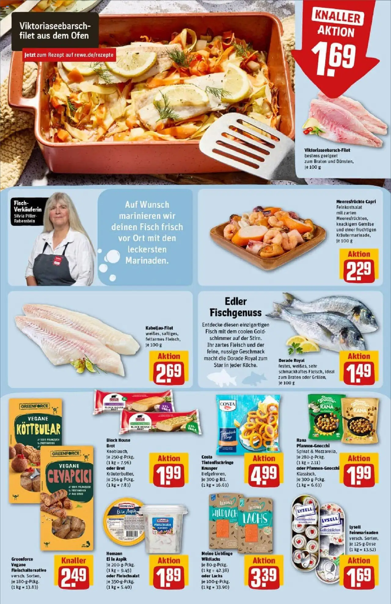 Rewe prospekt Rheinbach	 - gültig ab dem 11.08.2025 | Seite: 12 | Produkte: Dorade, Cevapcici, Gemüse, Meeresfrüchte
