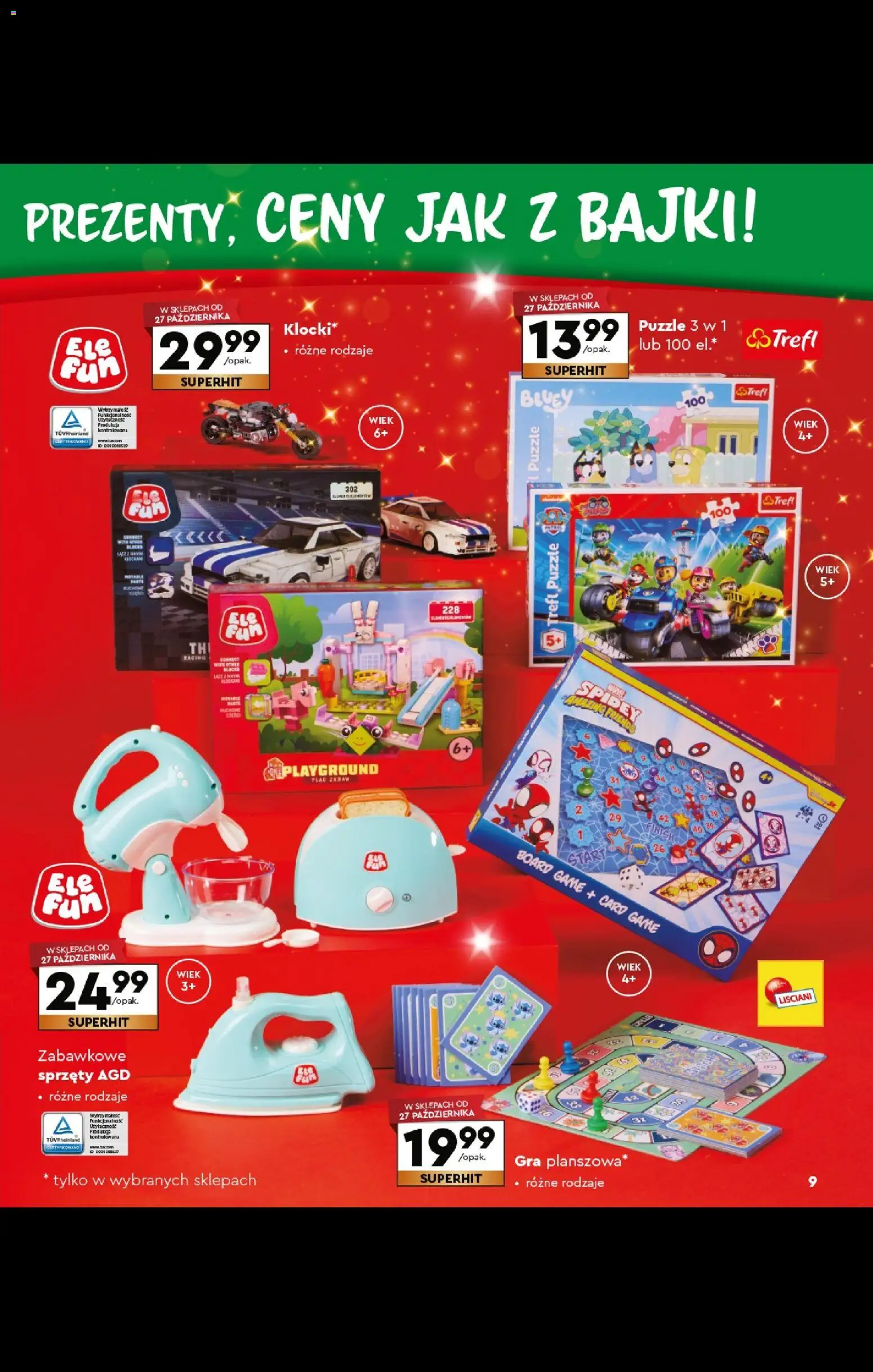 Biedronka gazetka - Kraina zabawek od 27.10.2025 | Strona: 9 | Produkty: Gra