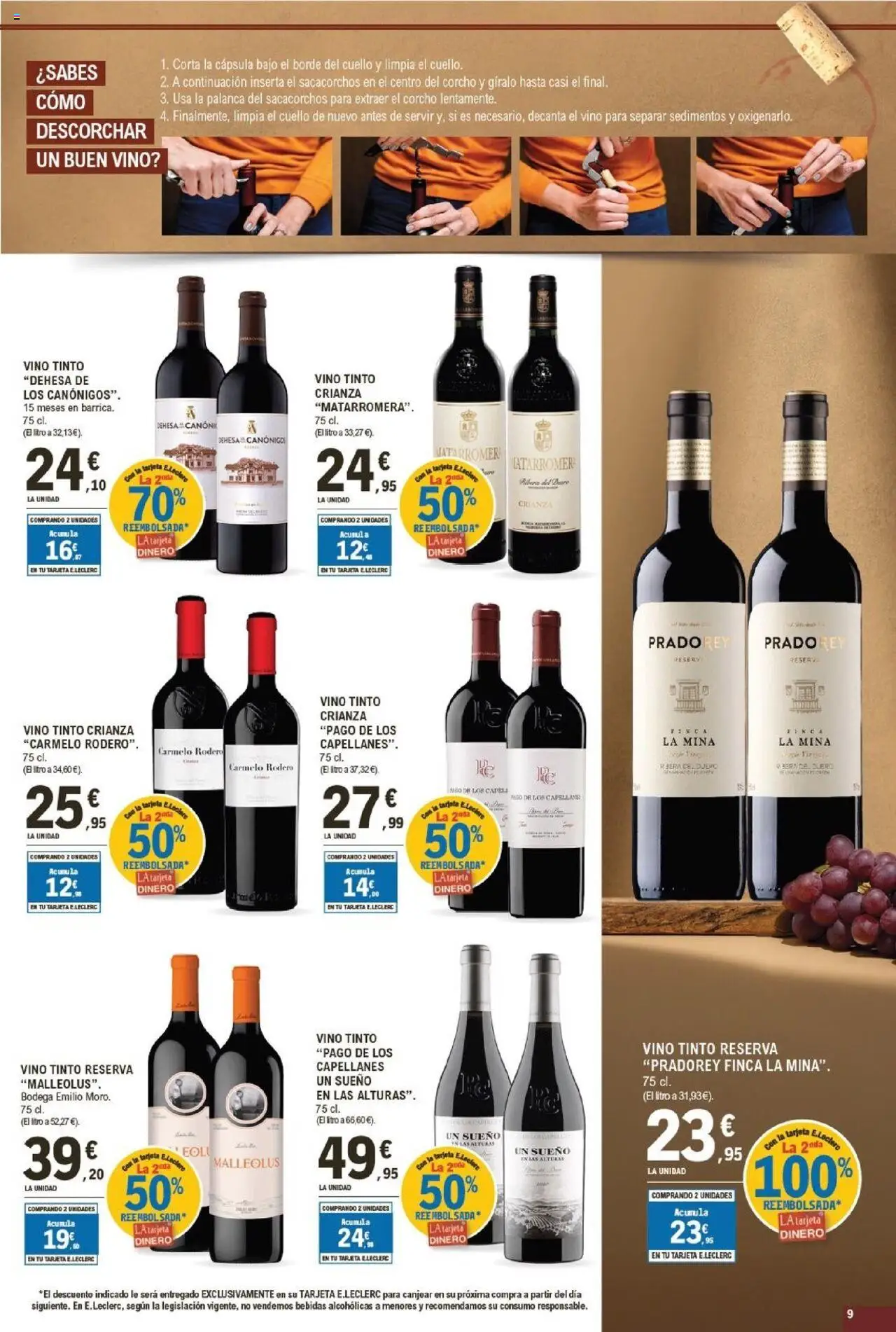E.Leclerc folleto │ válido desde el 22.09.2025 | Página: 9 | Productos: Vino