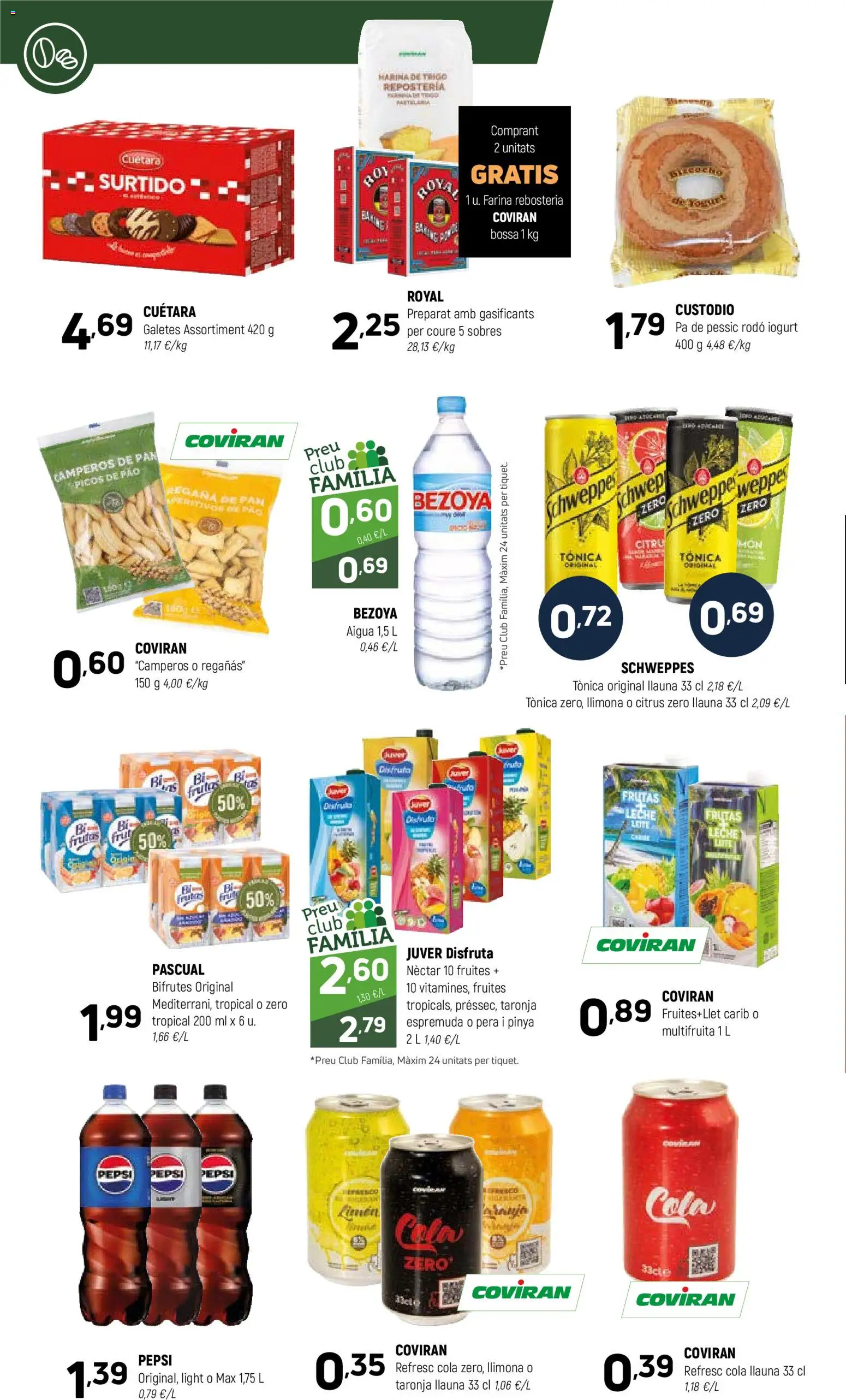 Coviran - Girona │ válido desde el 16.12.2025 | Página: 16 | Productos: Leche, Pan, Néctar