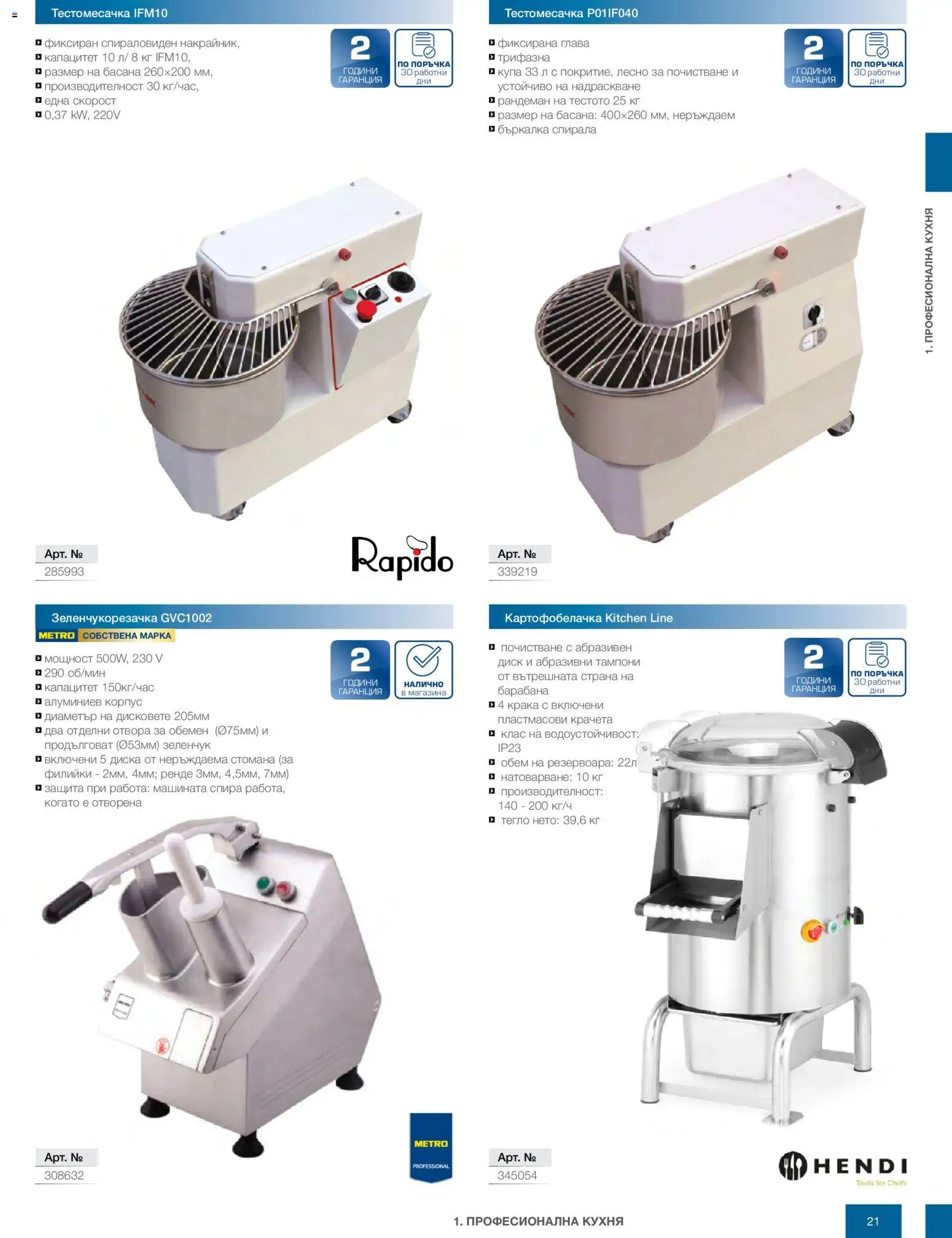 {H1} | Страница: 21 | Продукти: Диск, Тегло, Тампони, Купа