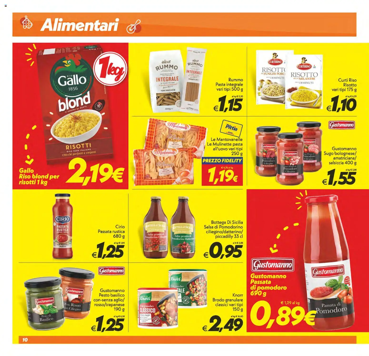 Volantino SuperConveniente del 06.03.2026 | Pagina: 10 | Prodotti: Riso, Salsa, Salsiccia, Pasta
