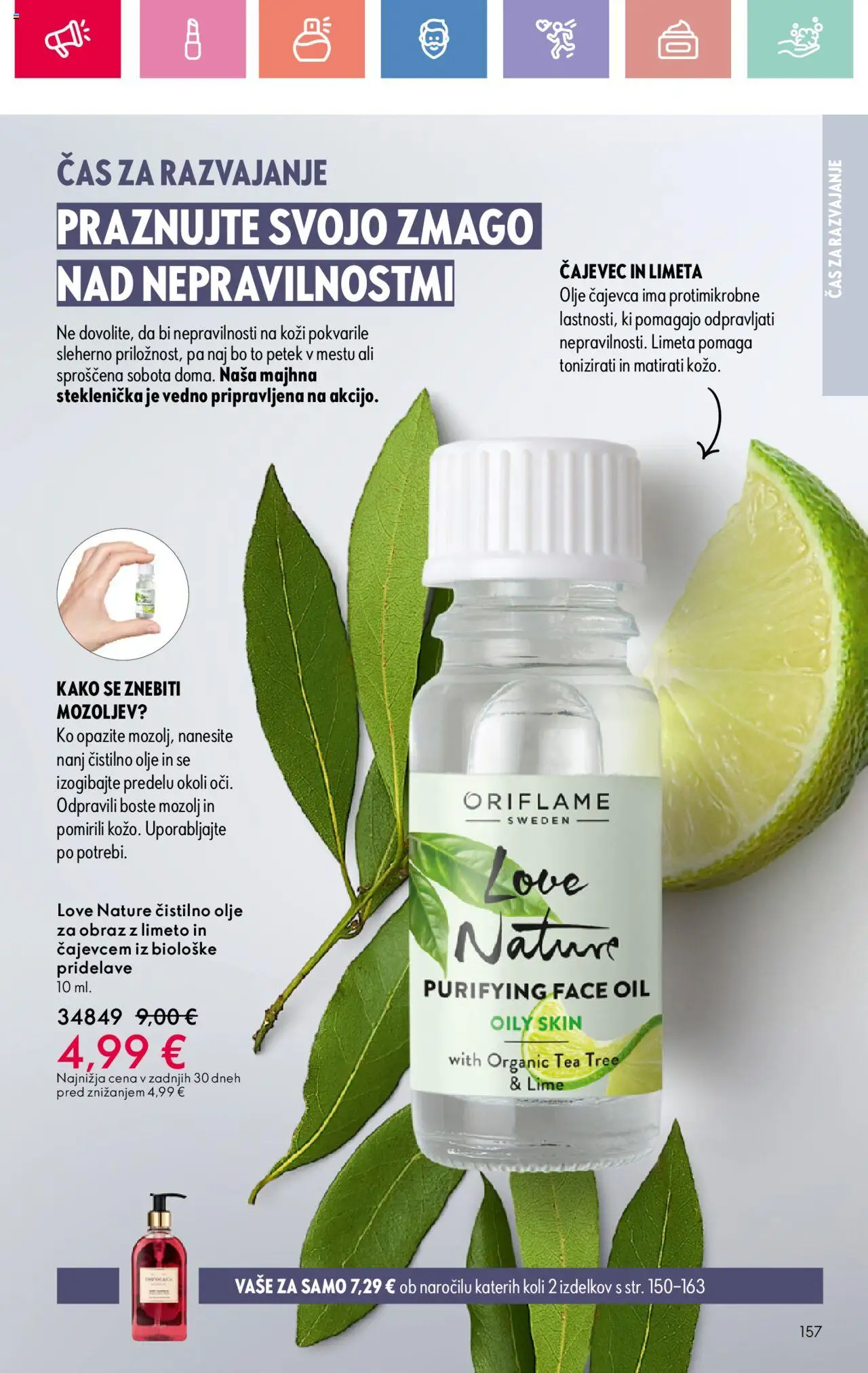 Oriflame katalog 11 │ velja od 03.08.2025 | Stran: 157 | Izdelki: Limeta, Olje