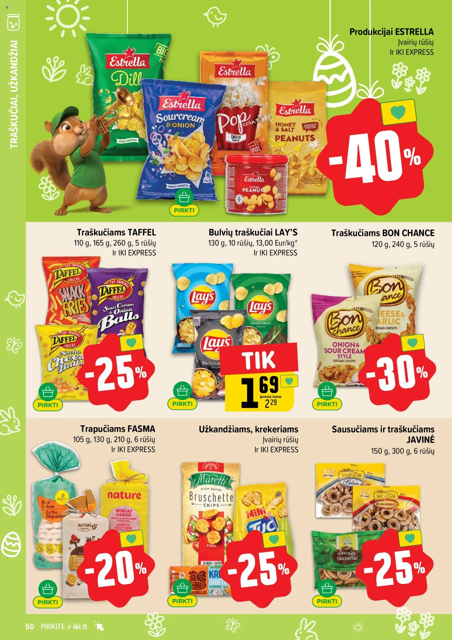 IKI akcijos nuo 16.03.2026 | Puslapis: 50 | Prekių: Traškučiai