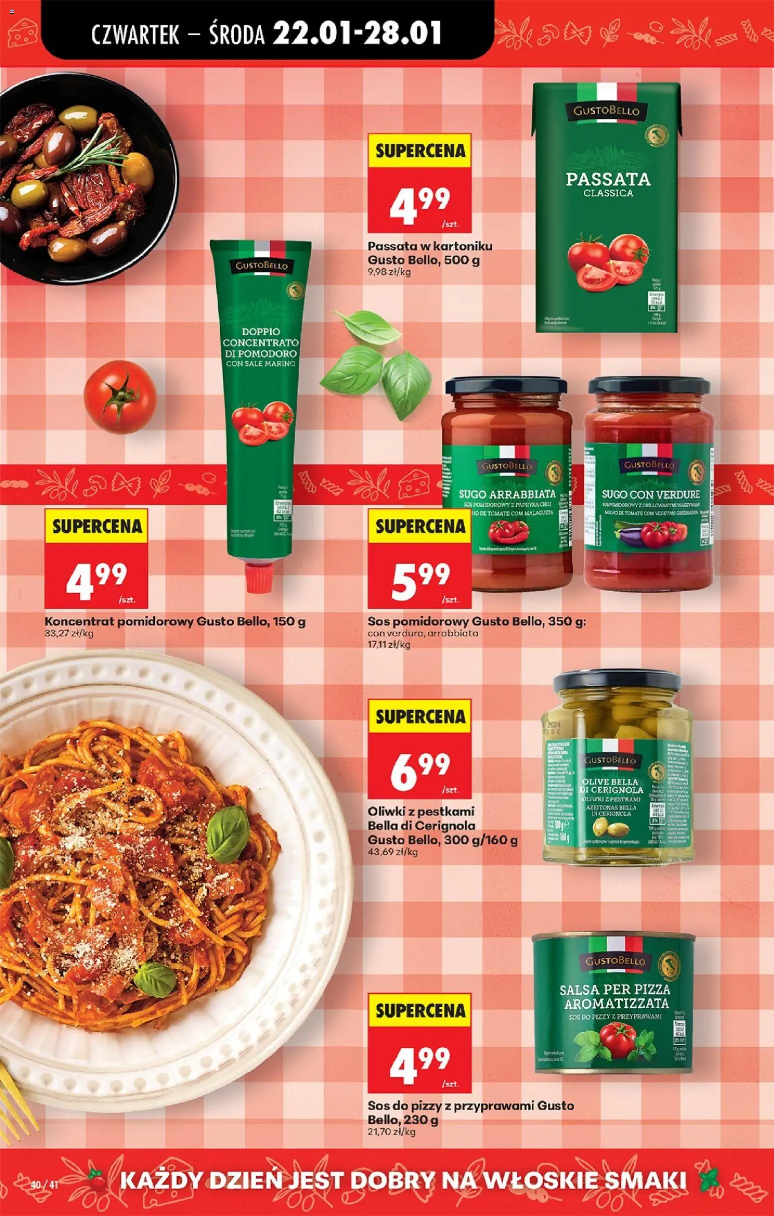 Biedronka gazetka - Oferta w tym tygodniu od 22.01.2026 | Strona: 46 | Produkty: Panini, Salami, Pizza, Pinsa