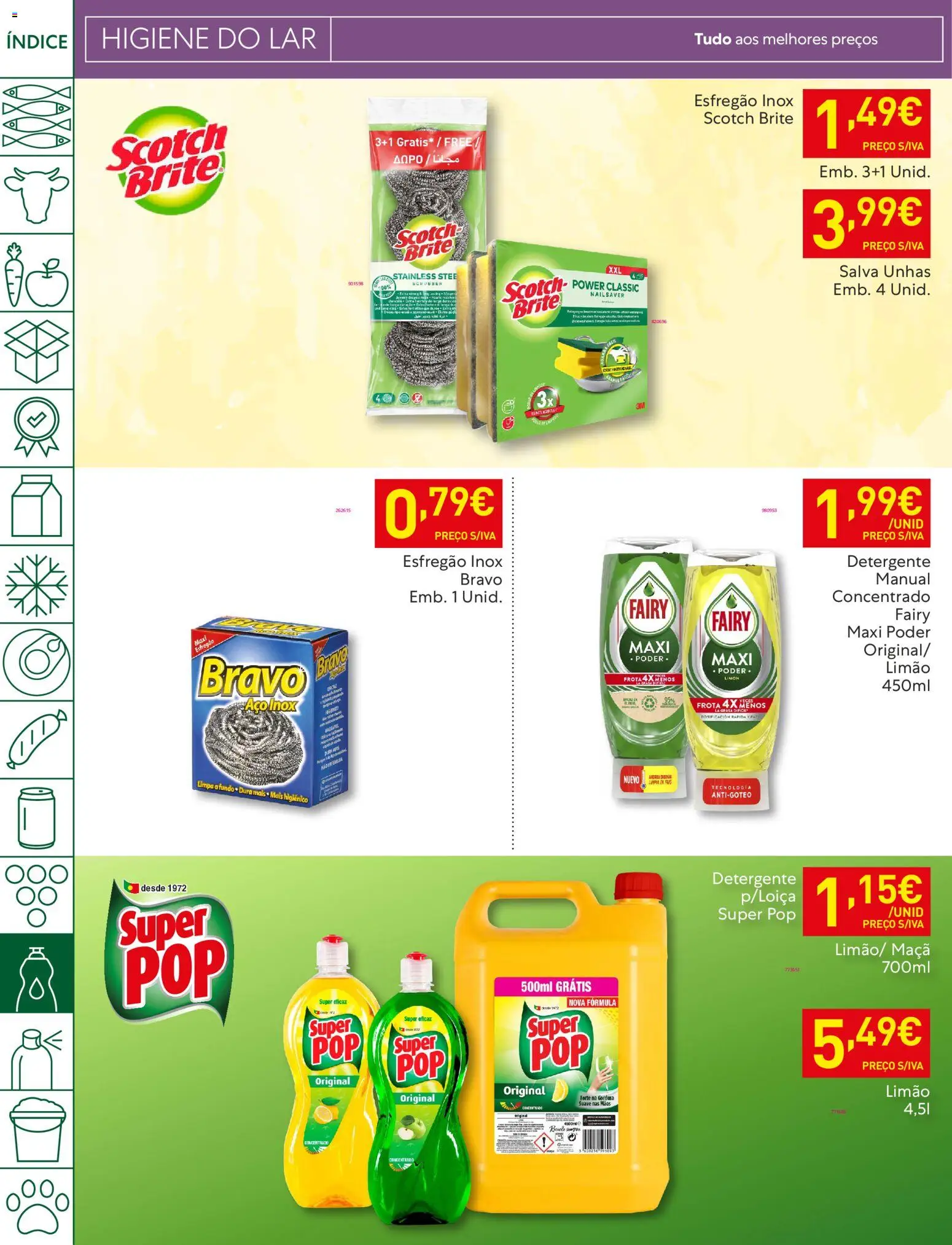 Recheio folheto │ válido de 13.01.2026 | Página: 36 | Produtos: Esfregão, Detergente, Maça