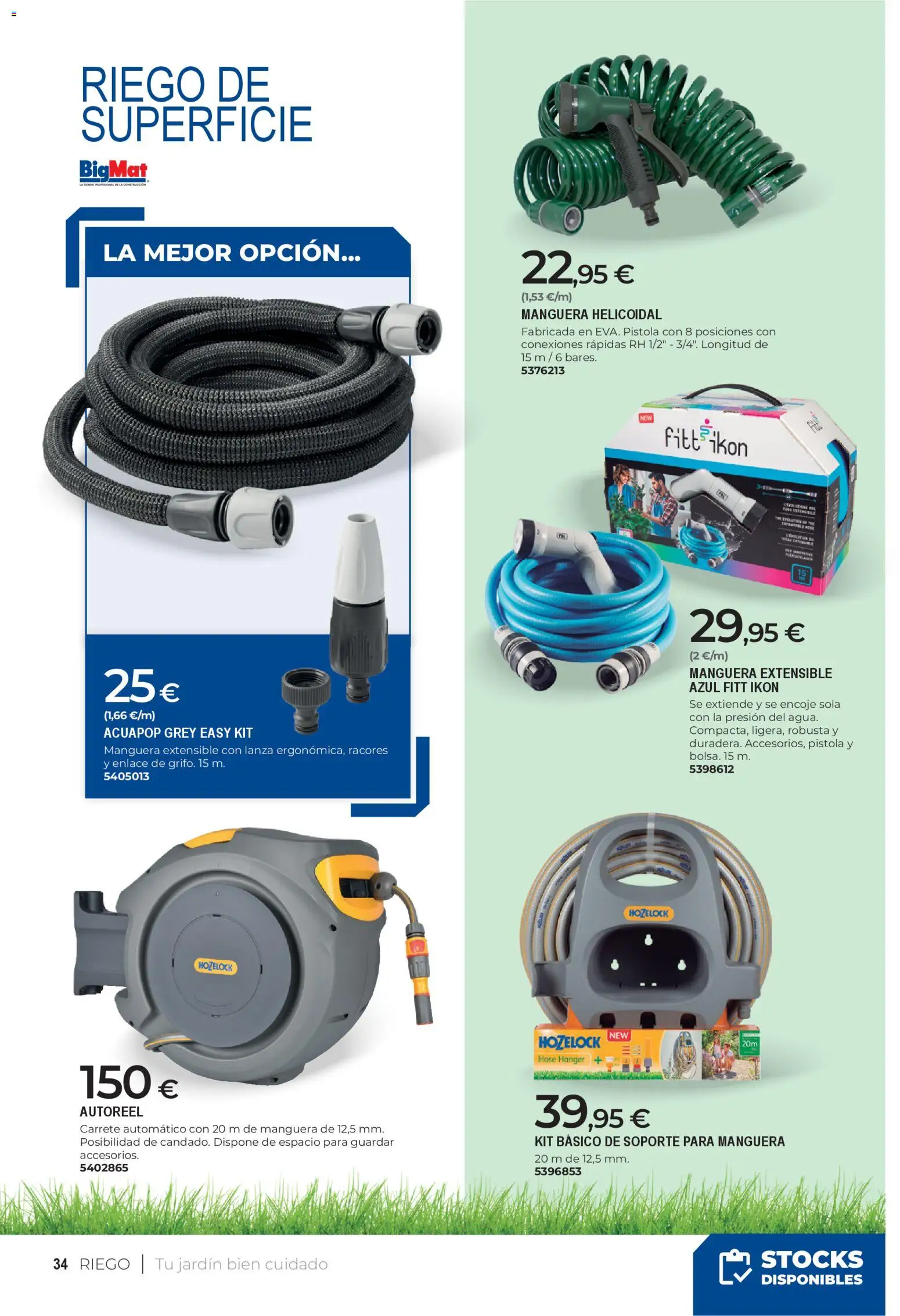 BigMat - Jardin y Piscinas 2026 │ válido desde el 23.03.2026 | Página: 34 | Productos: Manguera