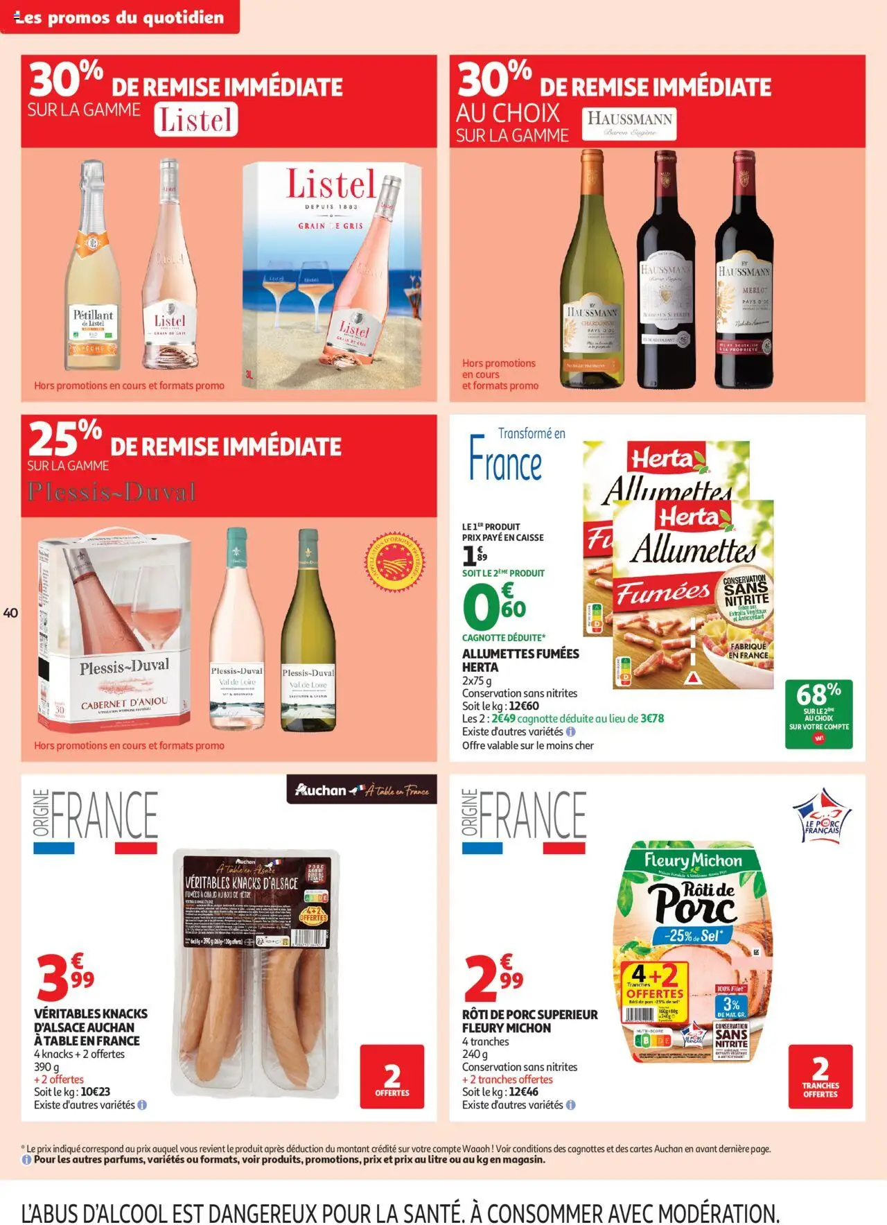  | Page: 40 | Produits: Sel, Table, Porc, Pétillant de Listel