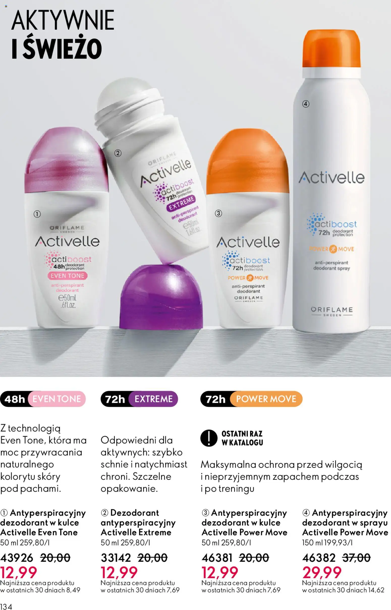 Oriflame Katalog 2 2026 od 21.01.2026 | Strona: 134 | Produkty: Dezodorant