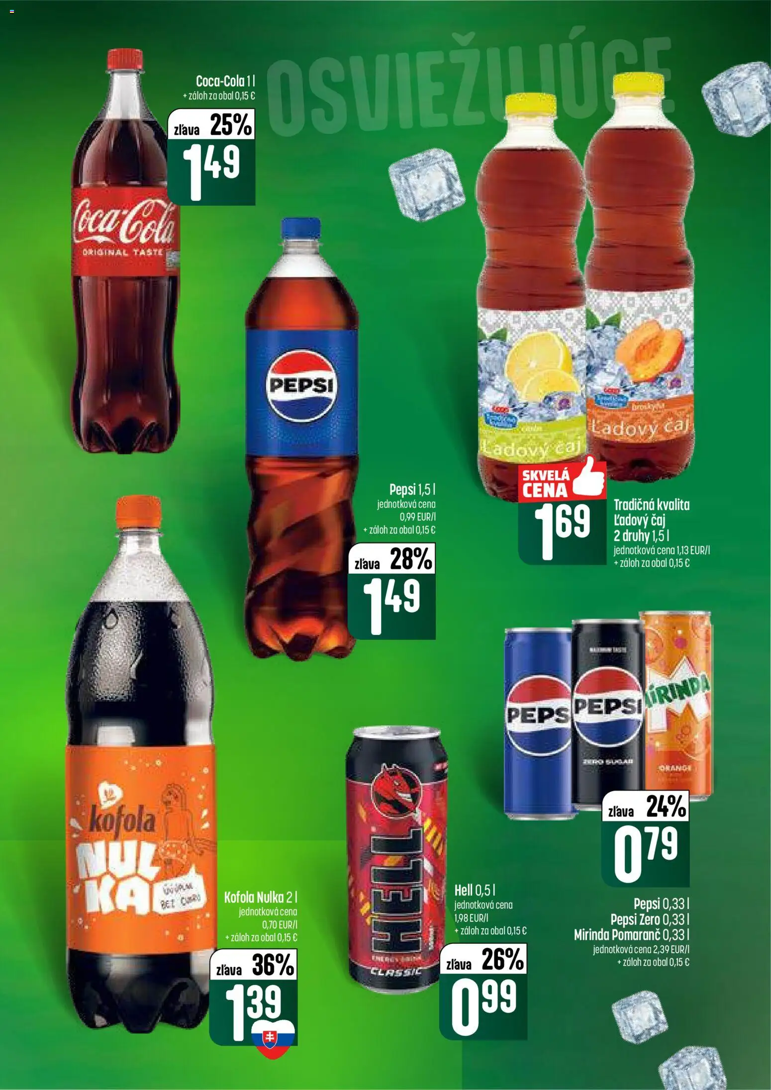 Nové COOP Jednota akcie – leták je platný od 19.02.2026 | Strana: 51 | Produkty: Čaj, Kofola, Pepsi, Mirinda