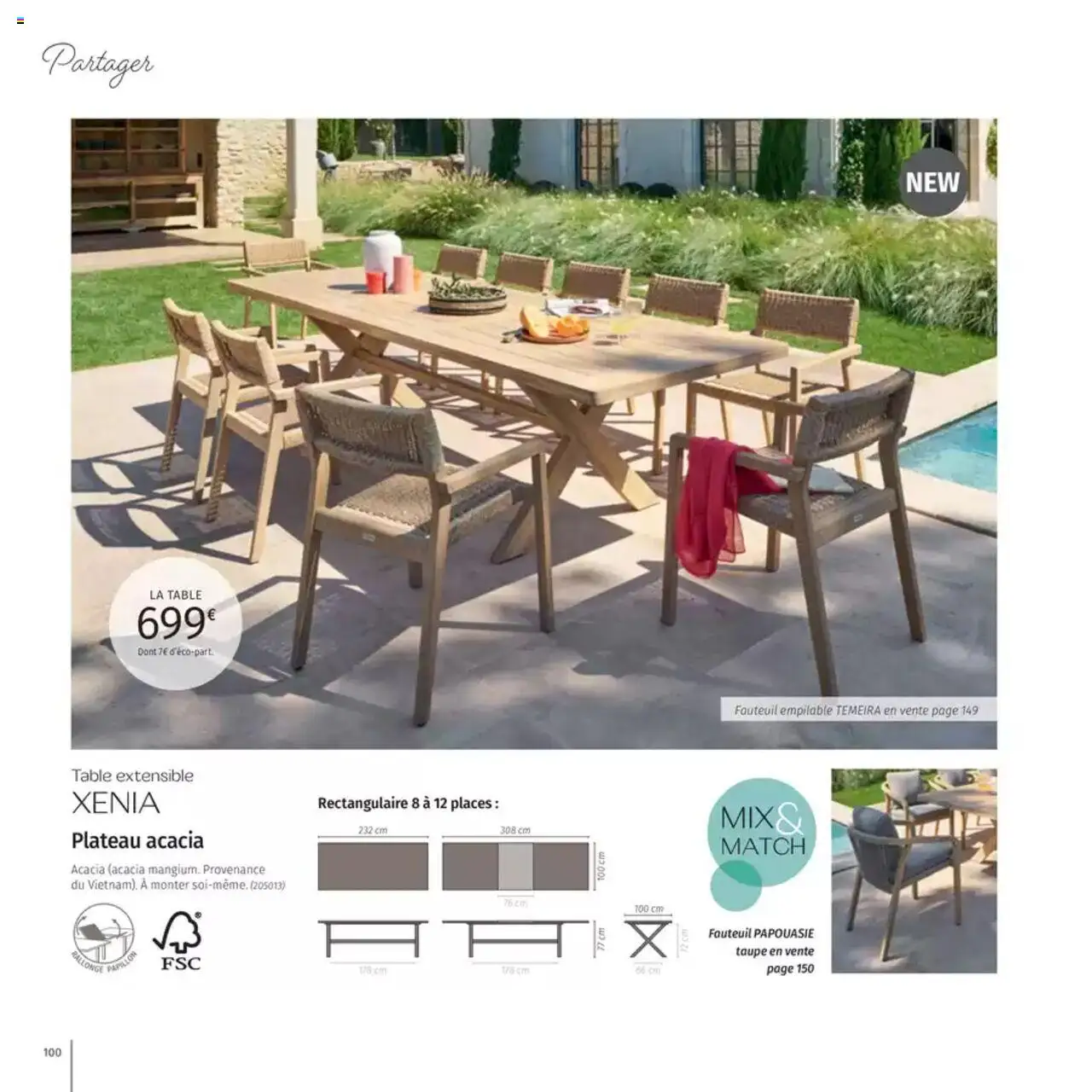  | Page: 100 | Produits: Plateau, Table extensible, Fauteuil, Table