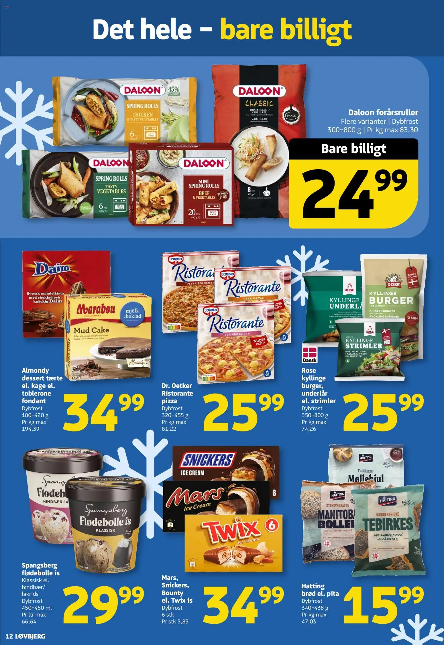 Løvbjerg tilbudsavis – gyldig fra 16.01.2026 | Side: 14 | Produkter: Brød, Pizza, Lakrids, Is