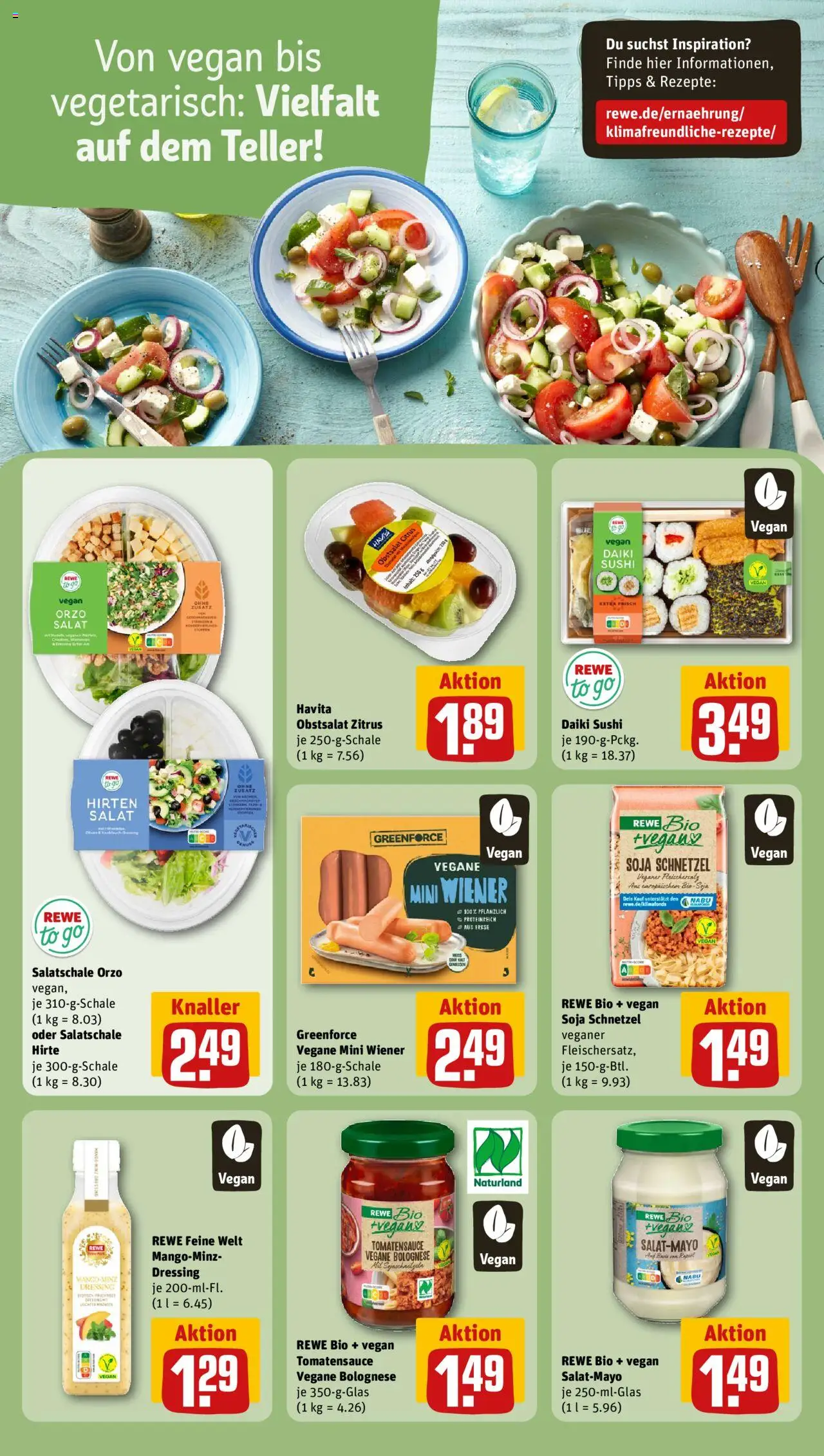 Rewe Prospekt 	 - gültig ab dem 07.07.2025 | Seite: 12 | Produkte: Dressing, Schnitzel, Mayonnaise, Salat