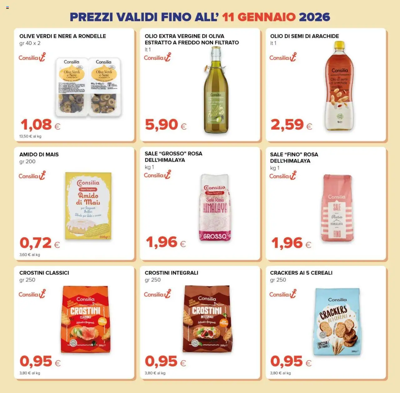Volantino Tigre del 15.10.2025 | Pagina: 17 | Prodotti: Cereali, Sale, Olio, Olive